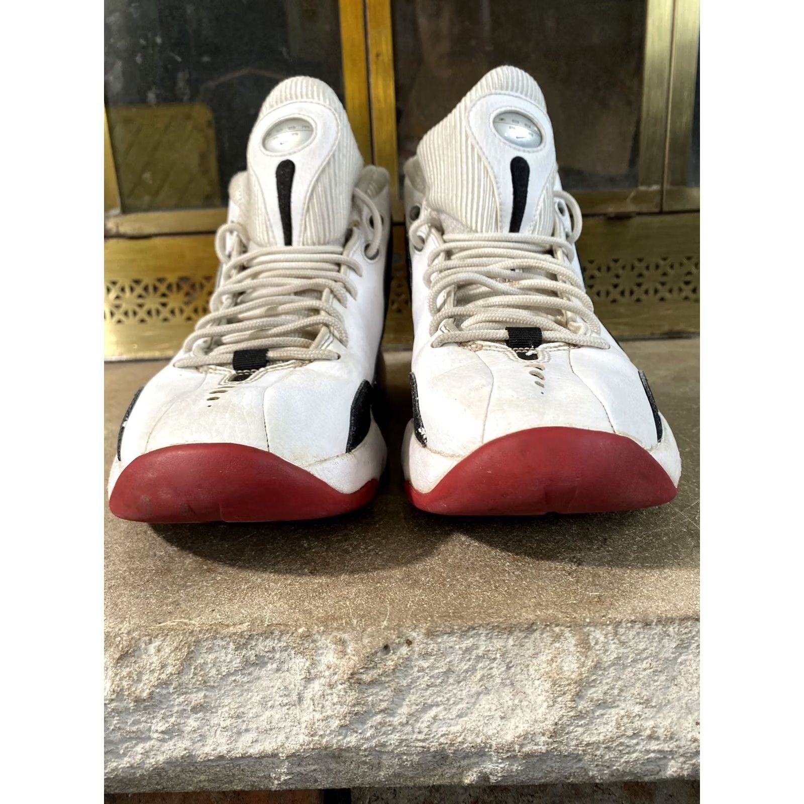 Nike VINTAGE Nike Zoom Hawk Flight Gary Payton Mens 9 805272-100 White Leather Basketball Shoes Glen? Size ONE SIZE - 5 Thumbnail