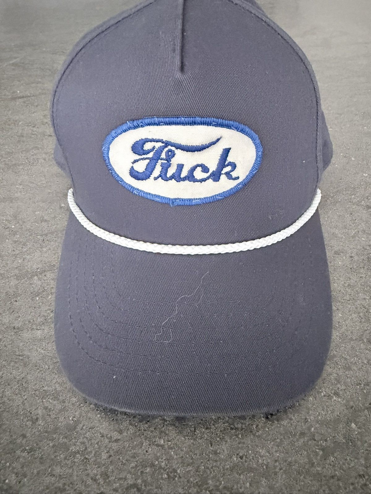 Other Vintage 90’s Patch on New Navy Blue Snapback Cap Size ONE SIZE - 5 Thumbnail