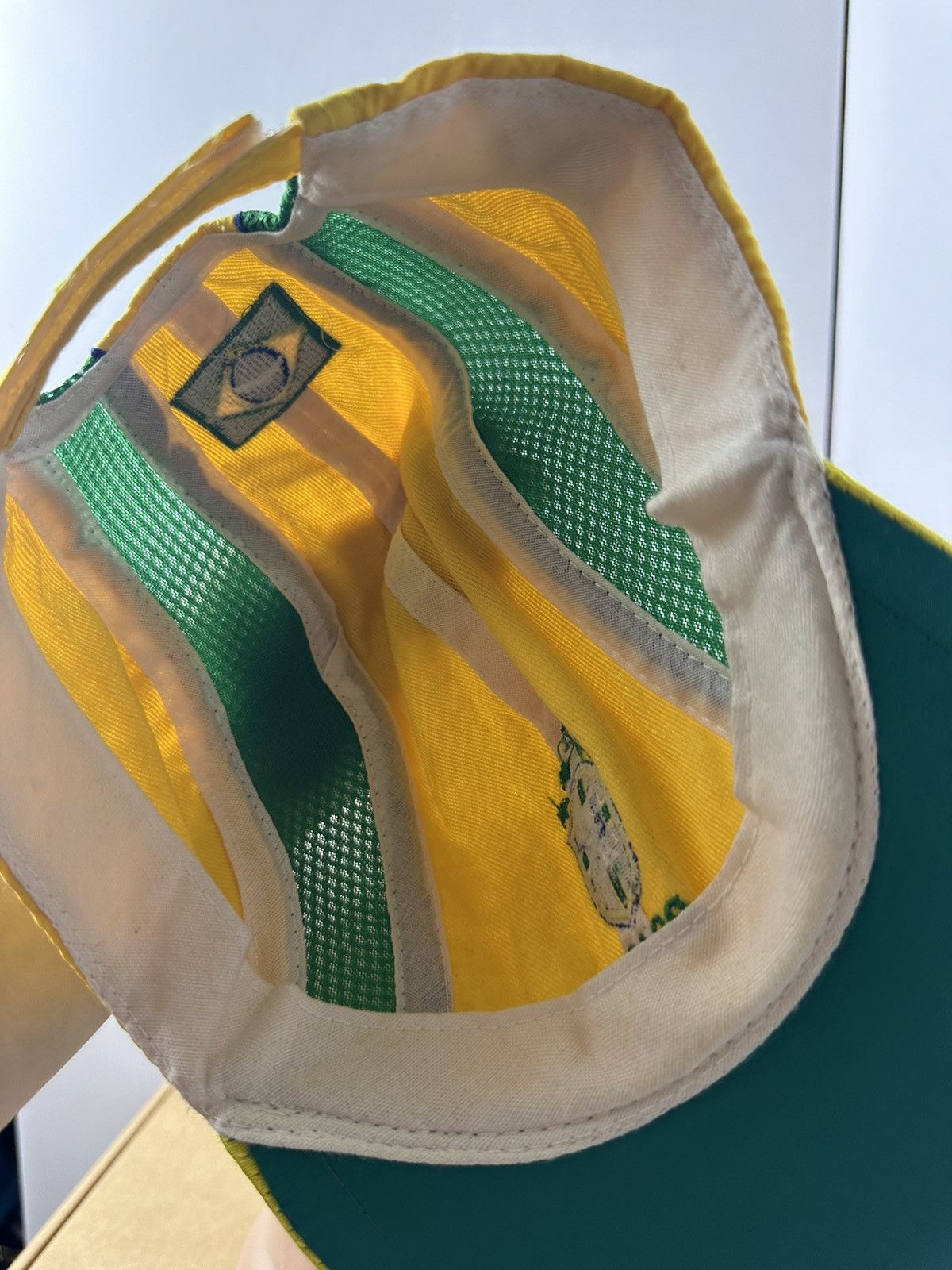 Vintage Vintage Brazil soccer cap Brasil yellow logo Size ONE SIZE - 4 Thumbnail