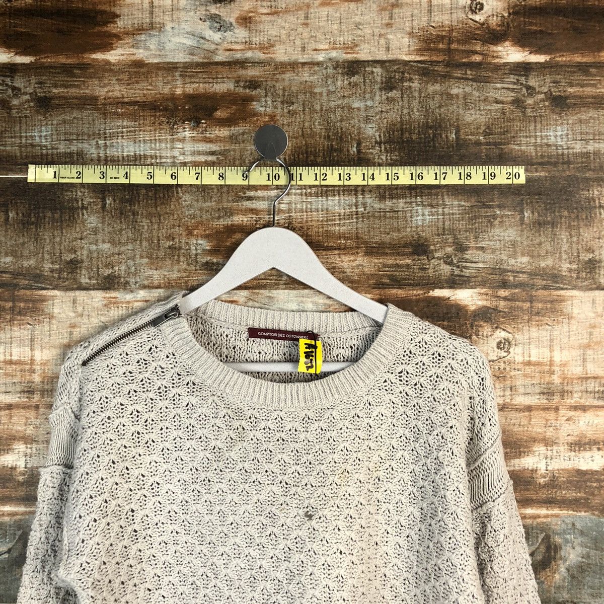 Designer × Homespun Knitwear Comptoir Des Cotonniers Grey Knitwear #A1682 Size M / US 6-8 / IT 42-44 - 4 Thumbnail