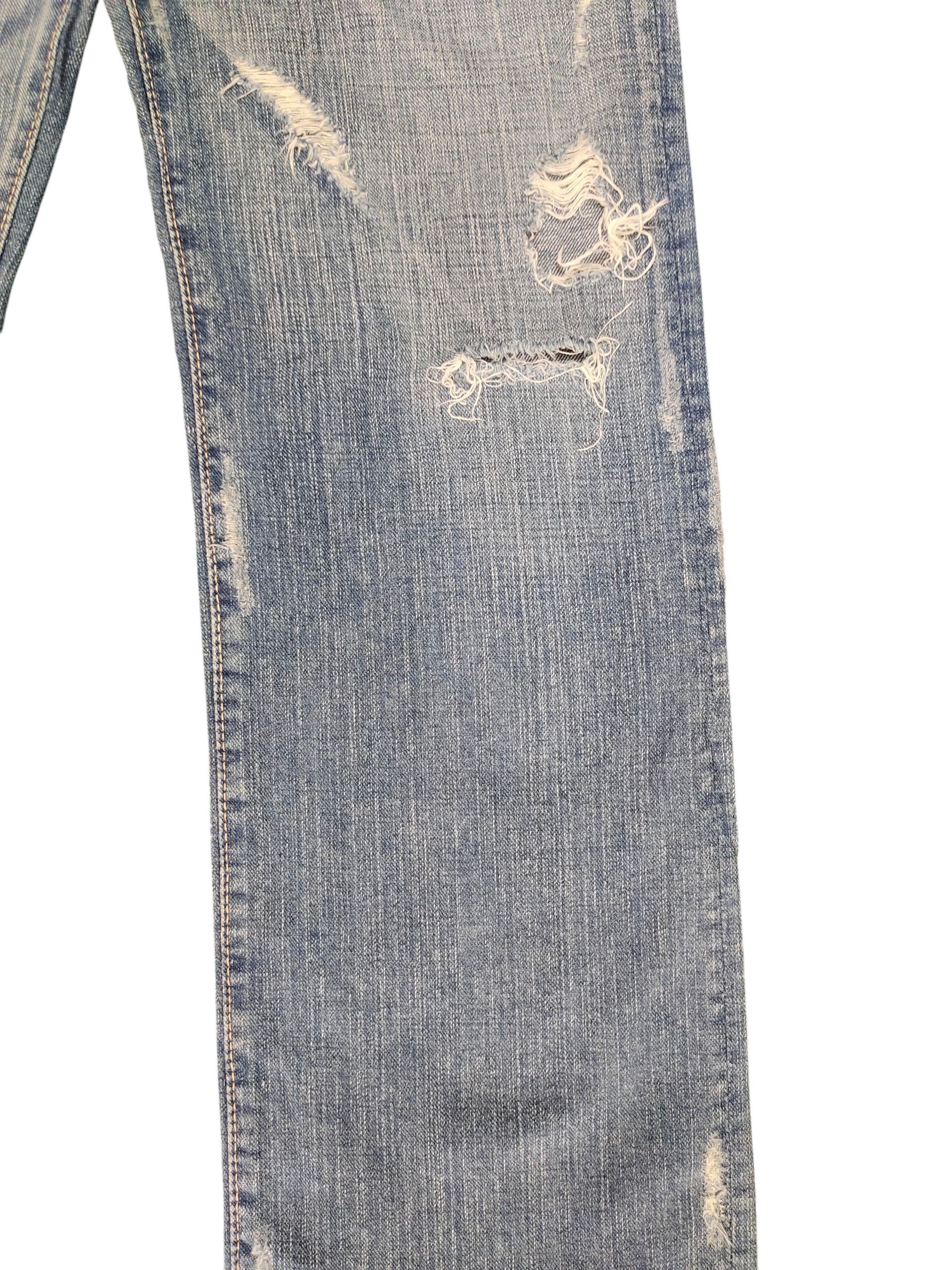 Kapital Vintage 45rpm Japan Clawmark Distress Denim Jeans Size US 30 / EU 46 - 3 Thumbnail