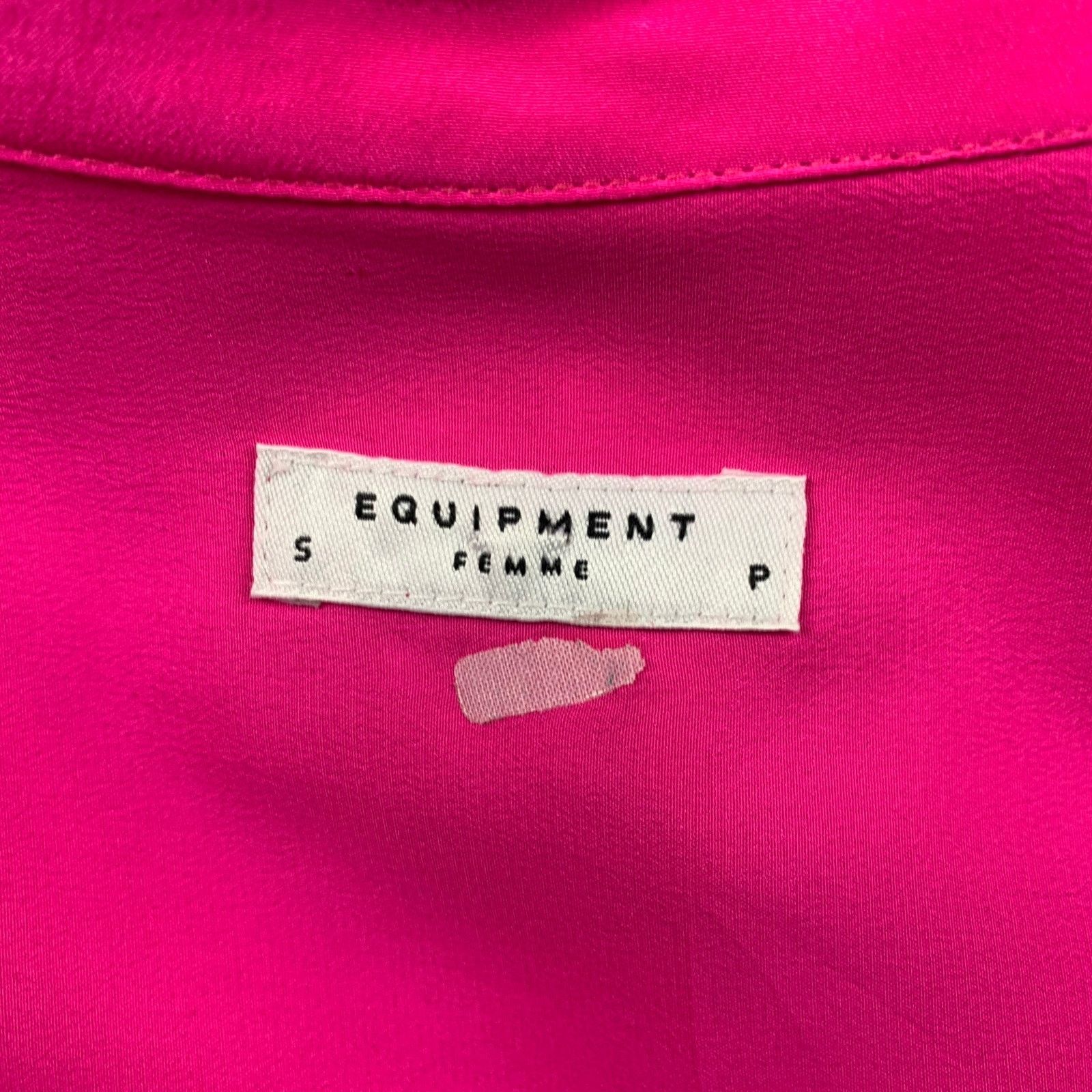 Equipment EQUIPMENT Size S Pink Silk Patch Pockets Shirt Size S / US 4 / IT 40 - 4 Thumbnail