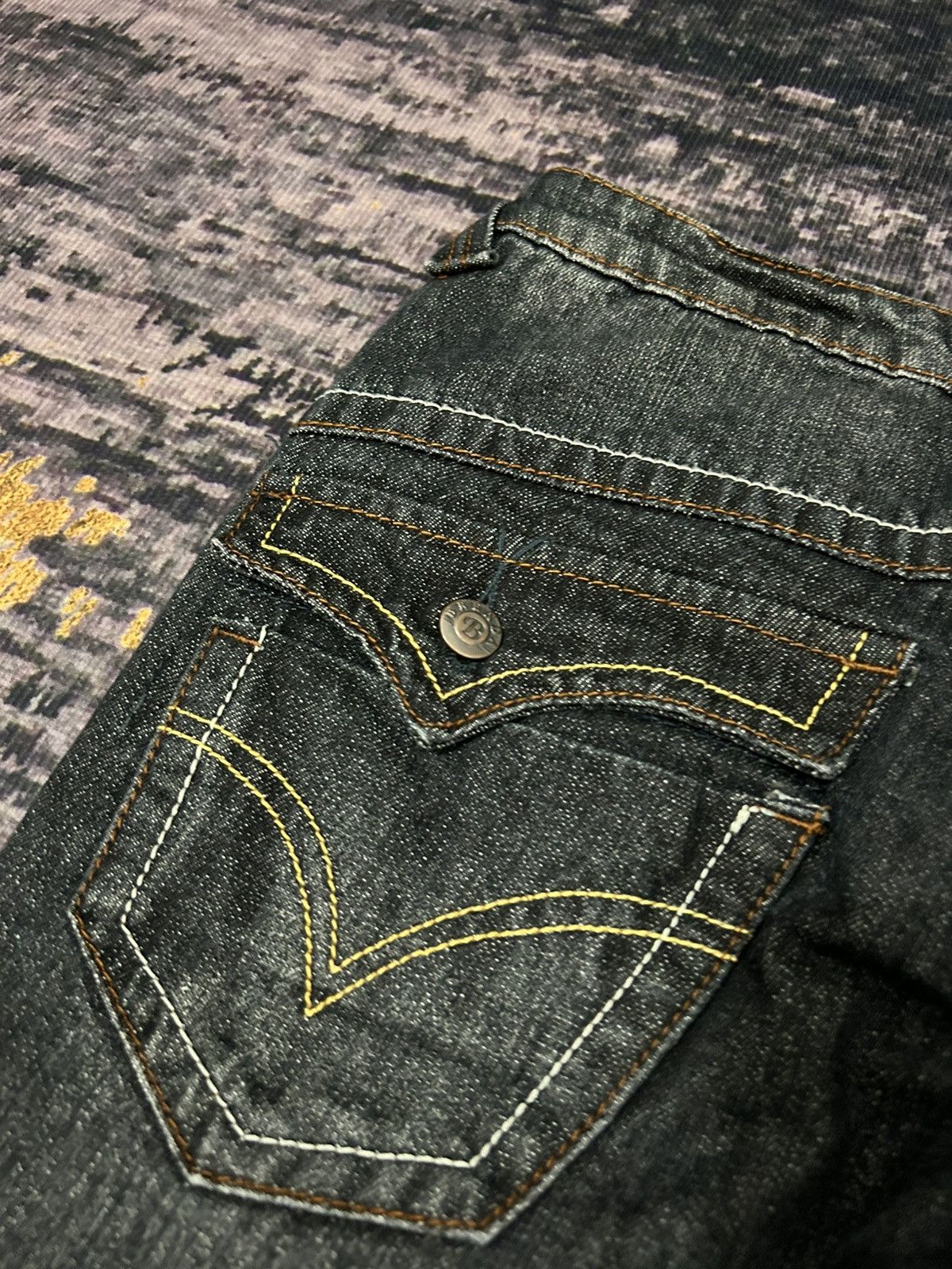 Tornado Mart Vintage PANTOMIME Clau Mark Flare Jeans Size 29" - 11 Thumbnail