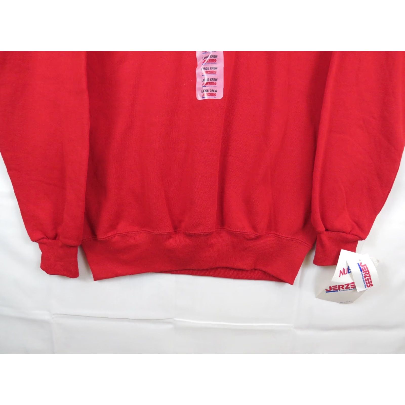 Jerzees VINTAGE Jerzees Sweatshirt Mens L Red Crew Neck Long Sleeve Made in USA New With Tags Size US L / EU 52-54 / 3 - 2 Thumbnail