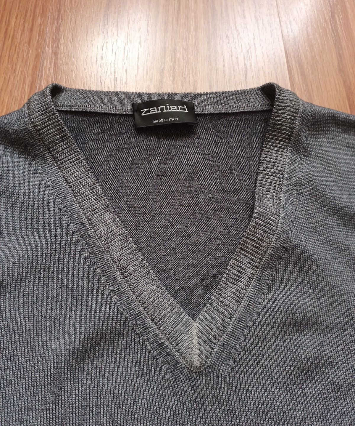Zanieri Zanieri Lana Wool Grey Mens Vest Size XL Size US XL / EU 56 / 4 - 5 Thumbnail