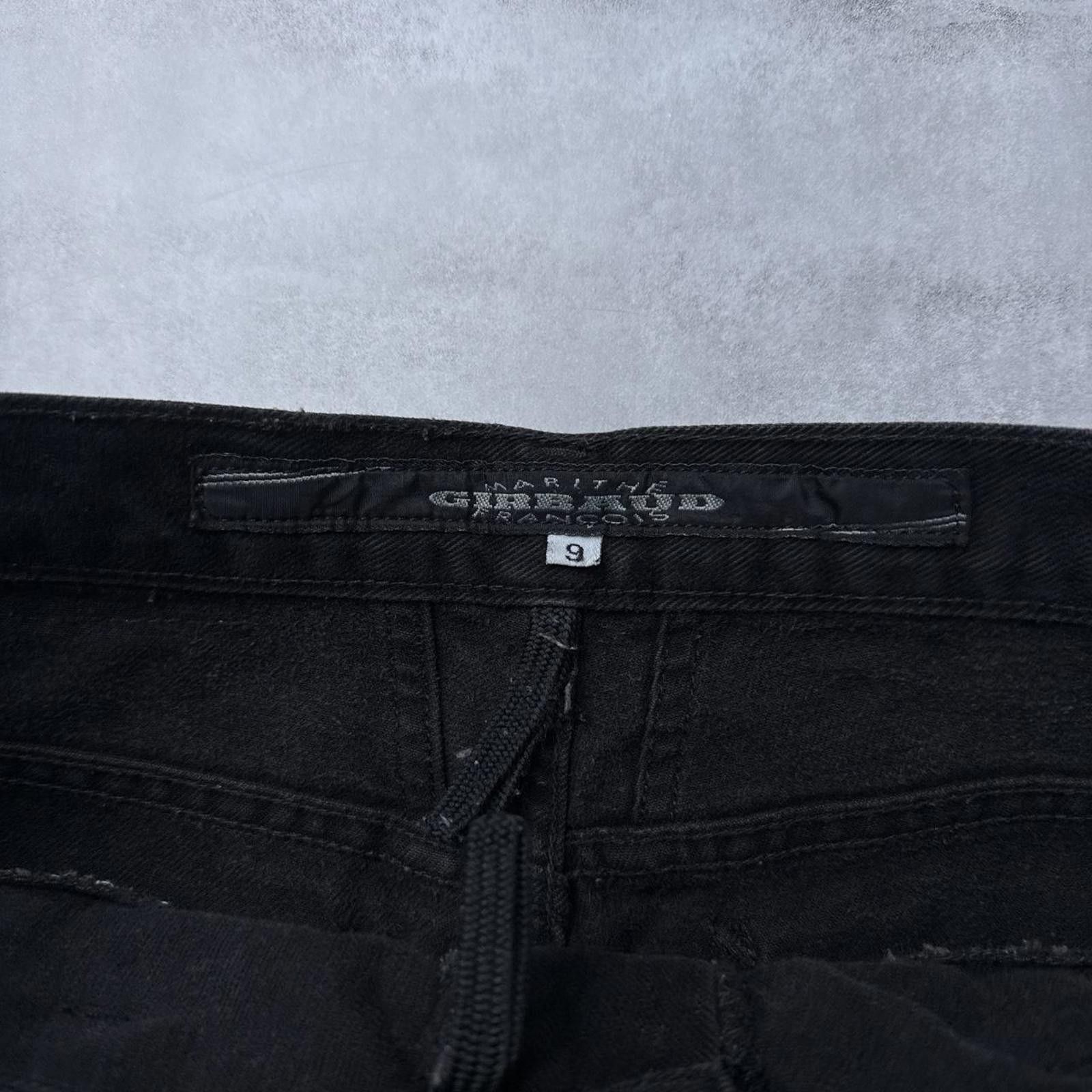 Marithe + Francois Girbaud Y2K Marithe Francois Girbaud Black 00s Denim Jeans Size 32" / US 10 / IT 46 - 6 Thumbnail