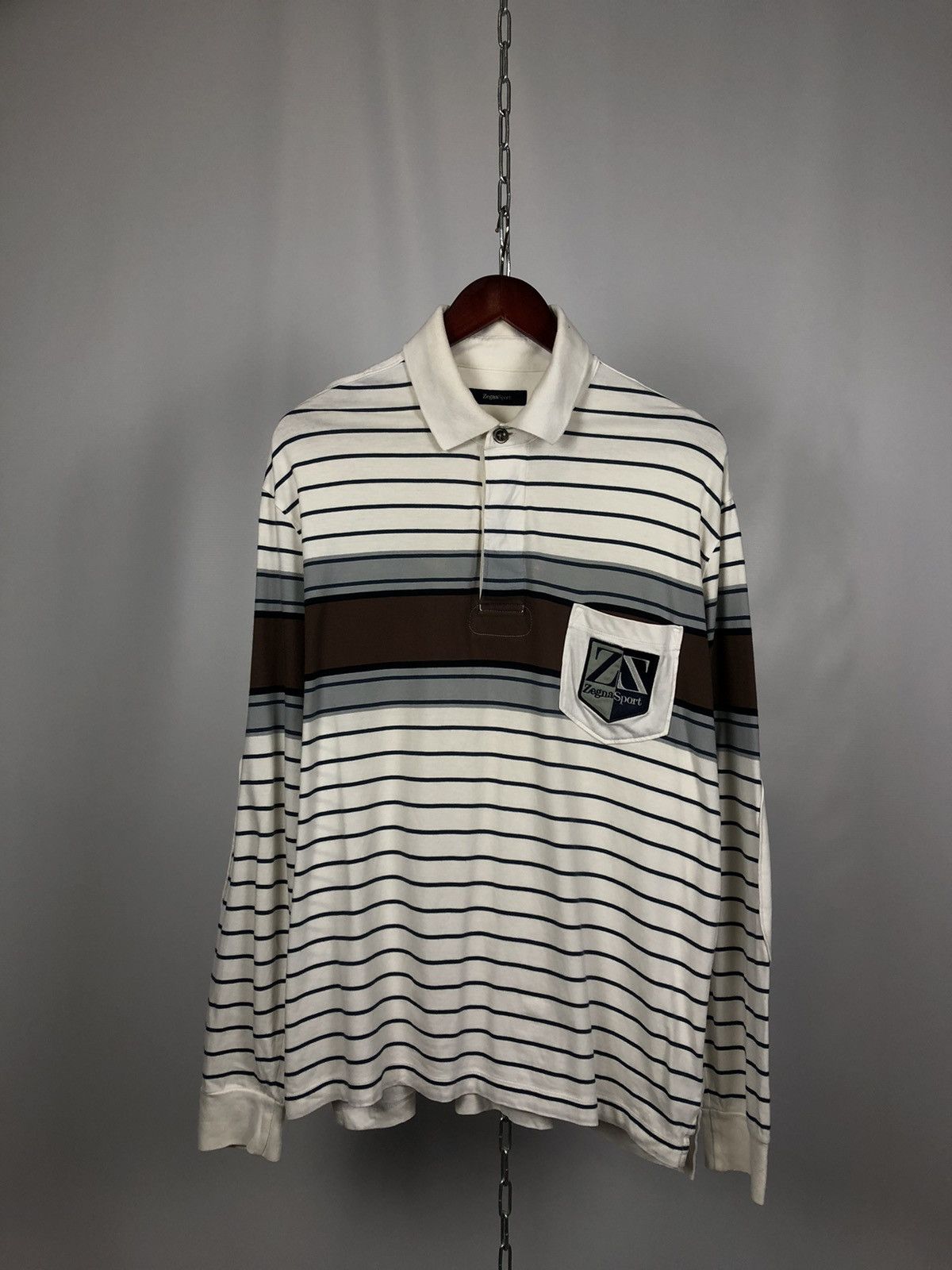 Ermenegildo Zegna Ermenegildo Zegna polo long sleeve size XL Size US XL / EU 56 / 4 - 1 Thumbnail