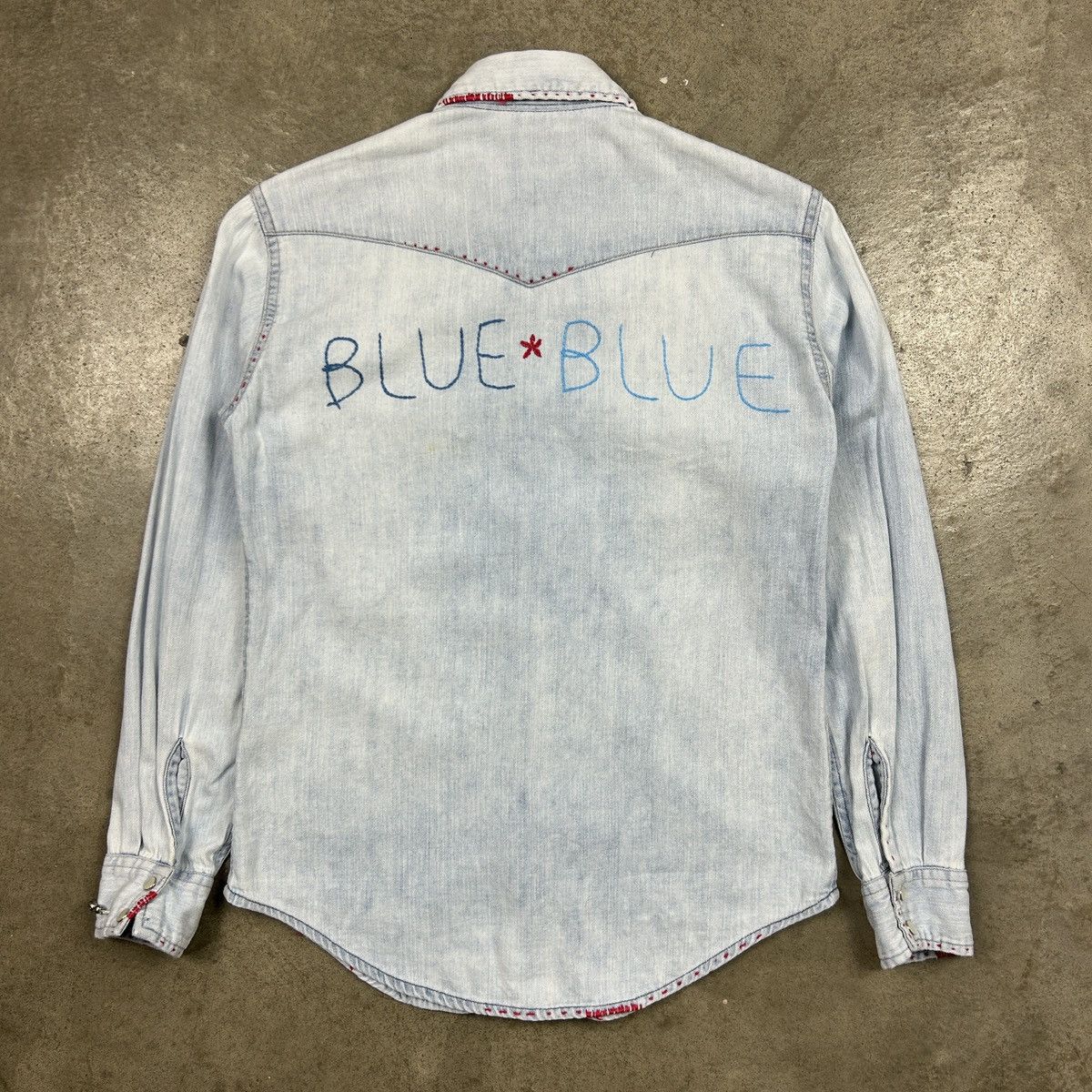 Blue Blue Japan Blue Blue Western Shirt Customised Size US XS / EU 42 / 0 - 13 Thumbnail