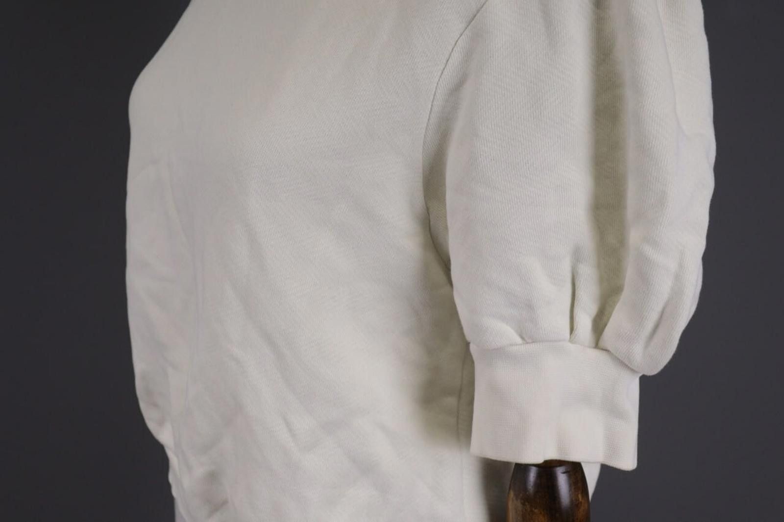 Wilkes Bashford BA&SH Leady Sweatshirt White Cropped Sweater Size 3 Size M / US 6-8 / IT 42-44 - 7 Thumbnail