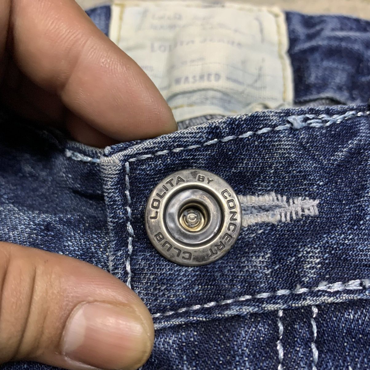 If Six Was Nine Lolita Jean by Concept Club Clawmark Distressed Denim Size US 34 / EU 50 - 9 Thumbnail