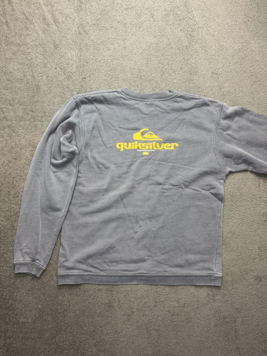 Japanese Brand × Quiksilver Quiksilver Big Logo Y2K vintage crazy faded paint sweatshirt Size US S / EU 44-46 / 1 - 5 Thumbnail