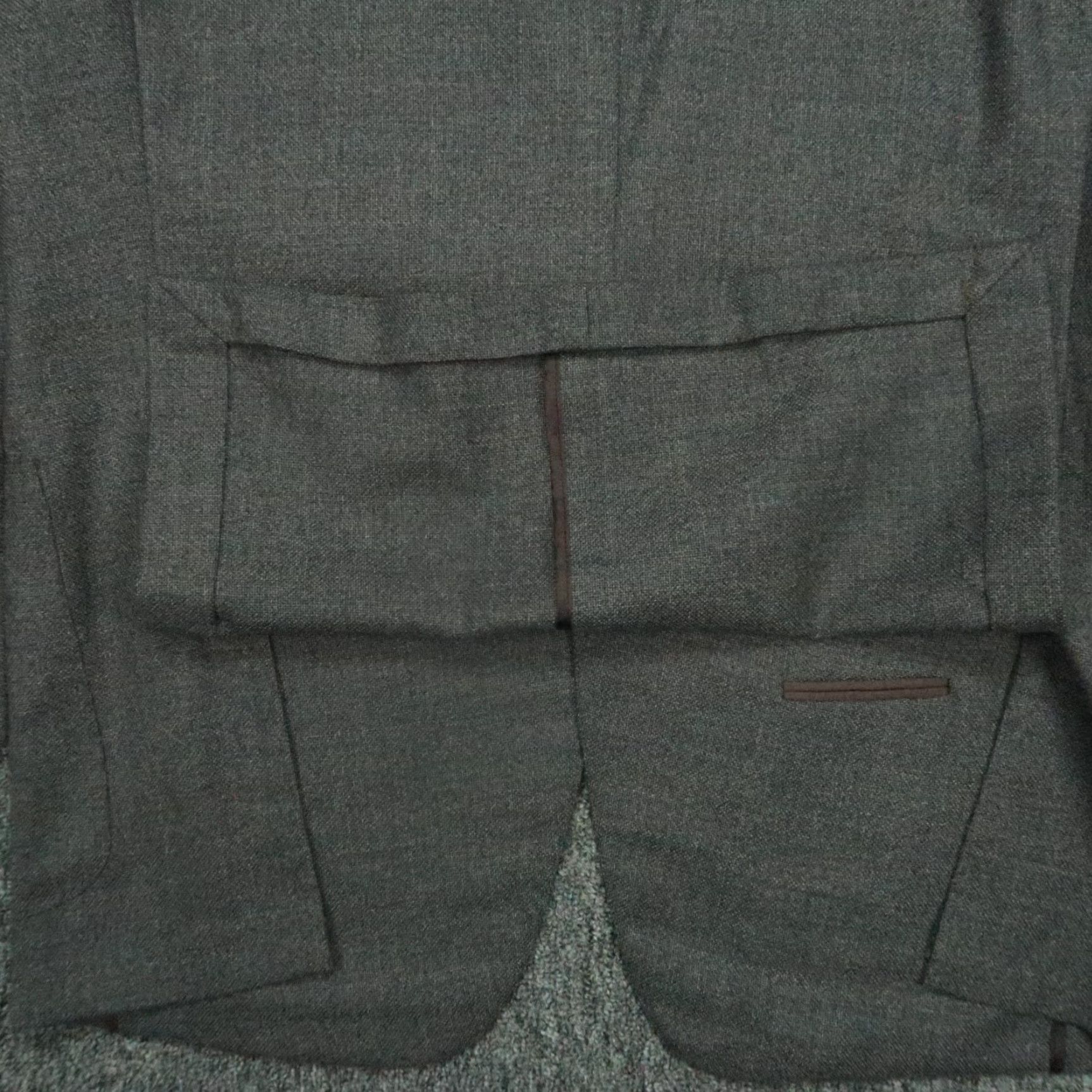 Ermenegildo Zegna Ermenegildo Zegna Jacket 46L Gray Wool Leather Elbow Patch Fairway Mens Size US S / EU 44-46 / 1 - 6 Thumbnail