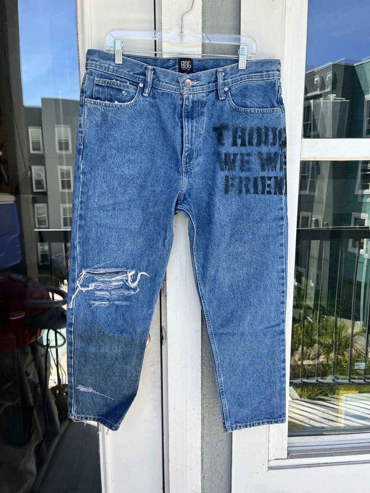 Bdg Custom painted BDG 34x30 denim Size US 34 / EU 50 - 2 Thumbnail