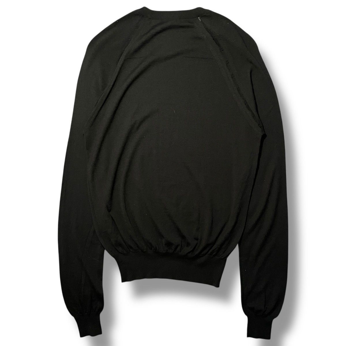 Dior Dior Homme S/S08 Kris Van Assche Distress Knitted Sweatshirt Size US S / EU 44-46 / 1 - 9 Thumbnail