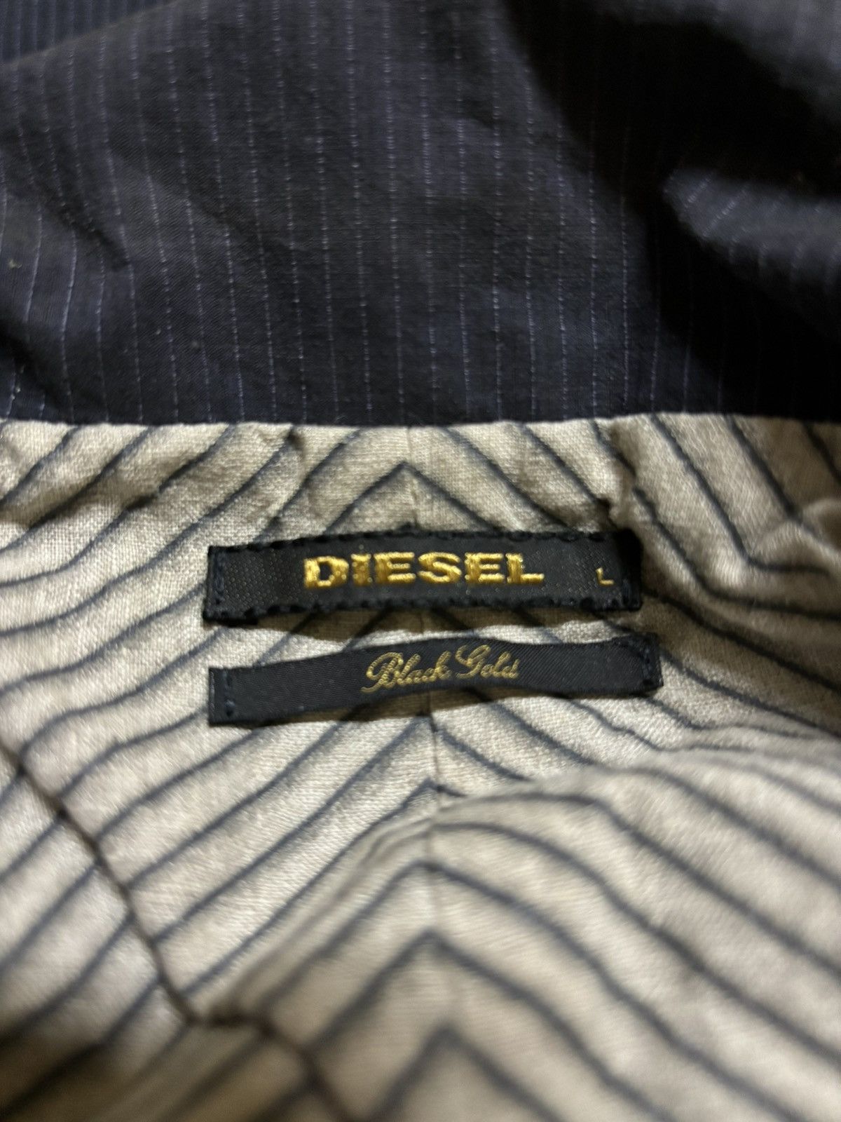 Diesel Black Gold × Vintage Deisel black gold vest Size US L / EU 52-54 / 3 - 3 Thumbnail