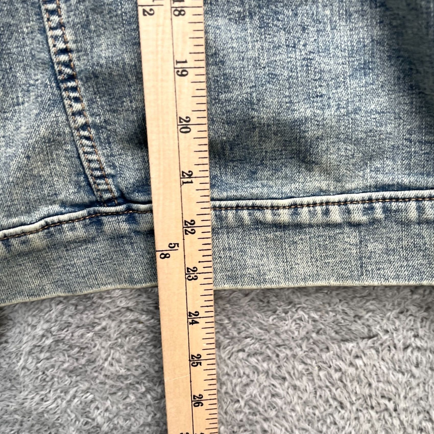 Denime Mama Jacket Womens Medium Blue Sonoma Denim Trucker Coat Embroidered Mom Size M / US 6-8 / IT 42-44 - 7 Thumbnail