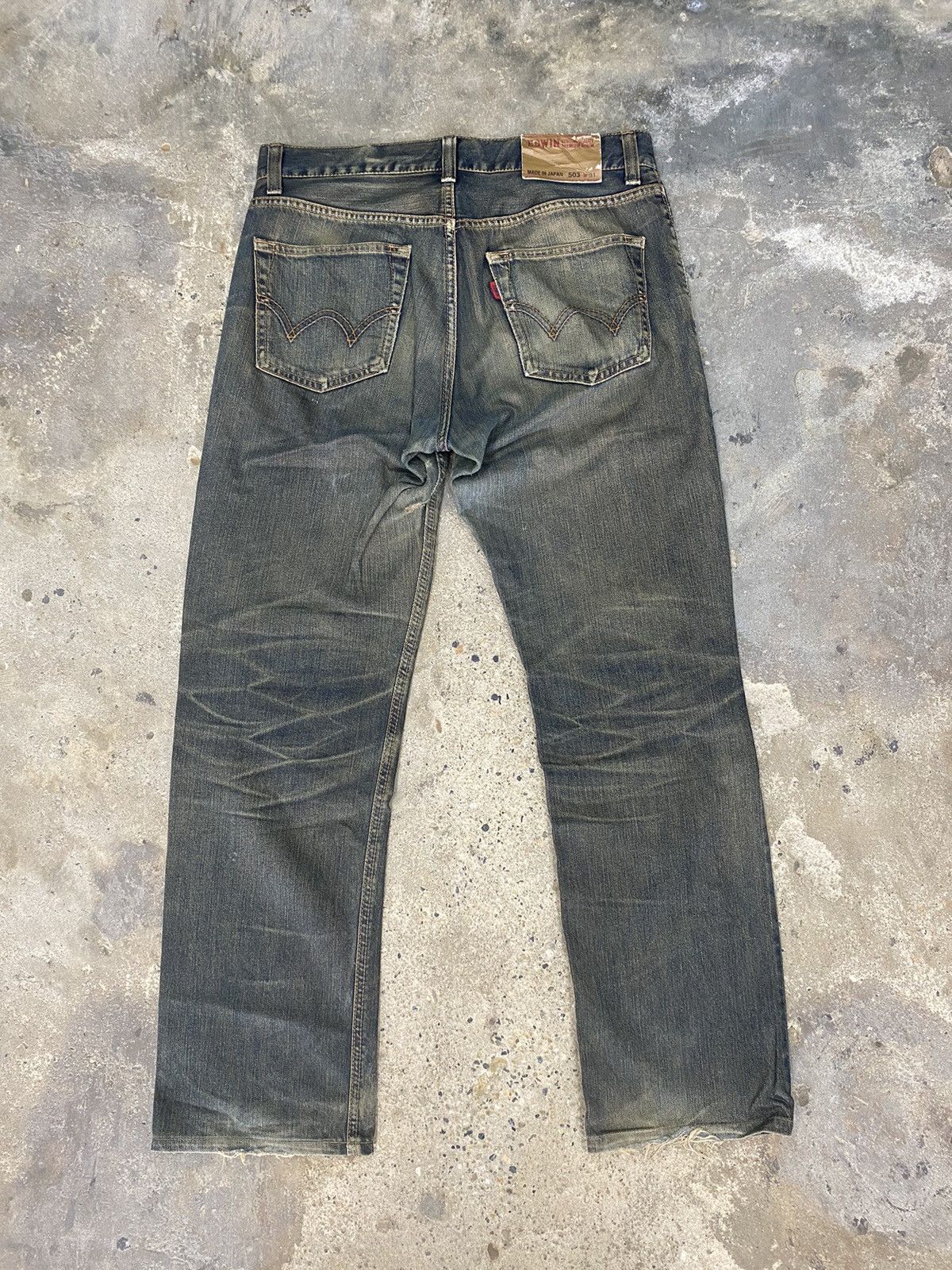 Edwin × Japanese Brand × Vintage Edwin 503 blue jeans wash japanese brand Size US 30 / EU 46 - 9 Thumbnail