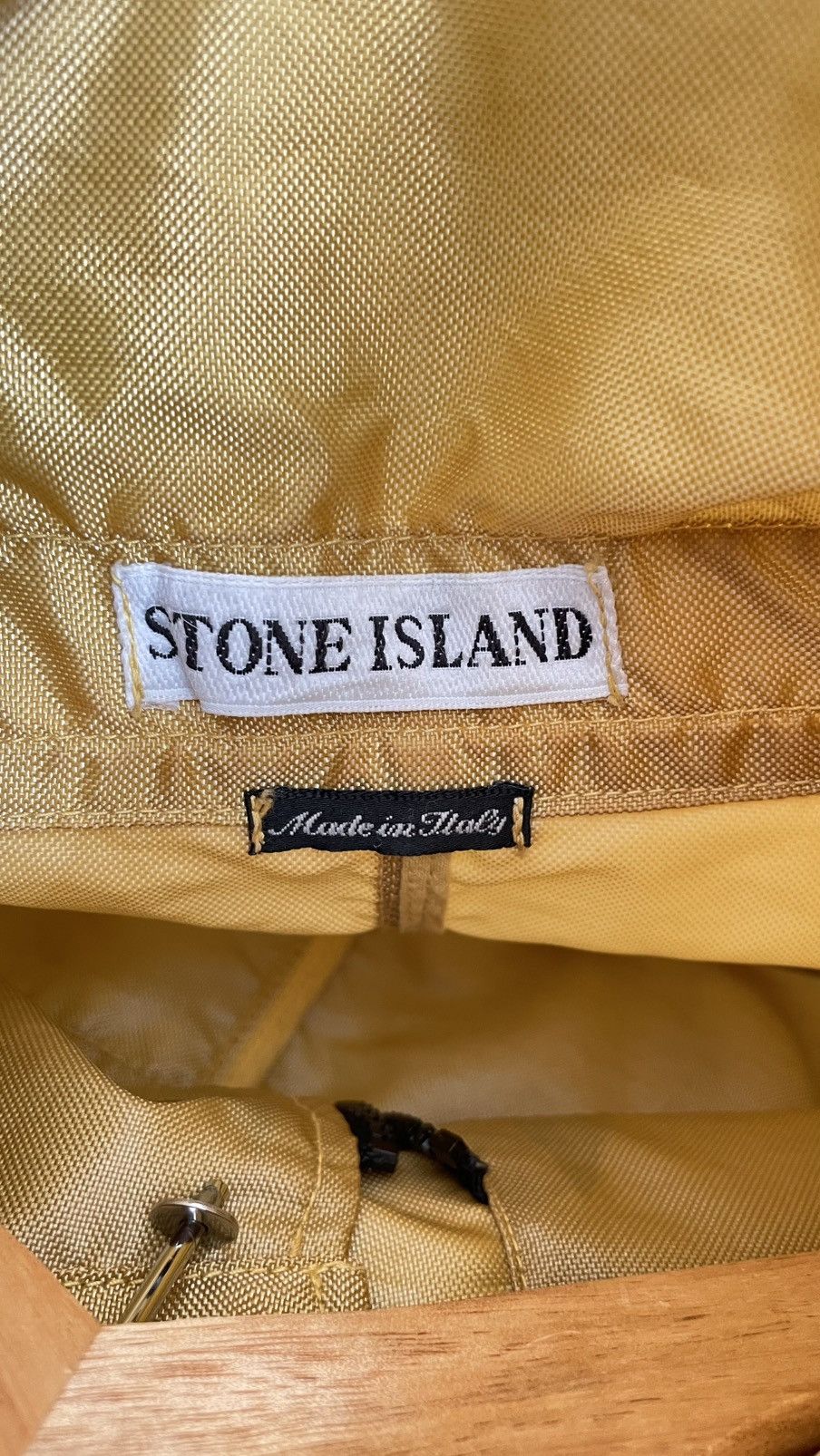 Stone Island archival stone Island formula steel gold shimmer 1996 Size US L / EU 52-54 / 3 - 6 Thumbnail