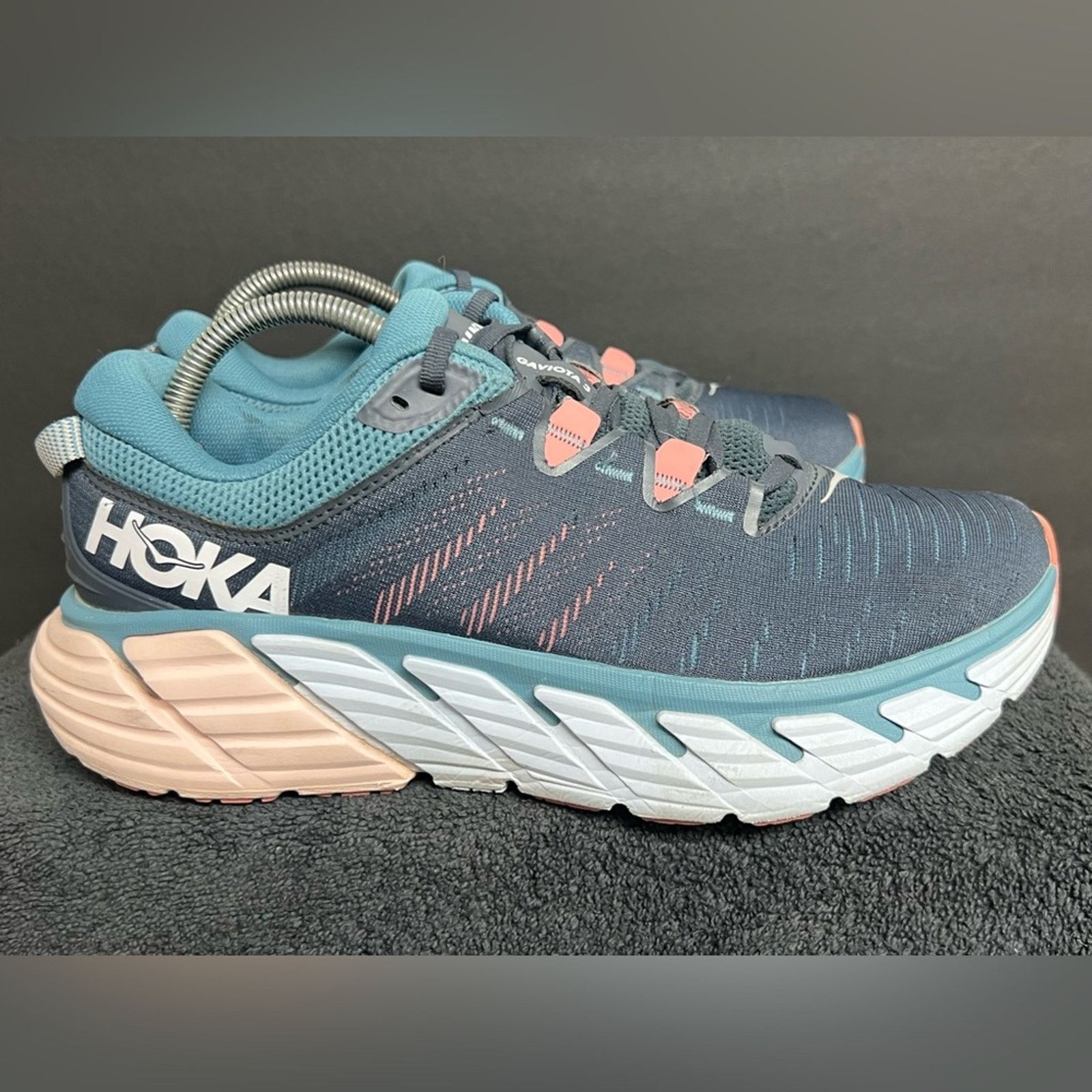 Hoka Hoka One One Gaviota 3 Women SIZE 10 B Blue Running Shoe Size US 10 / IT 40 - 4 Thumbnail
