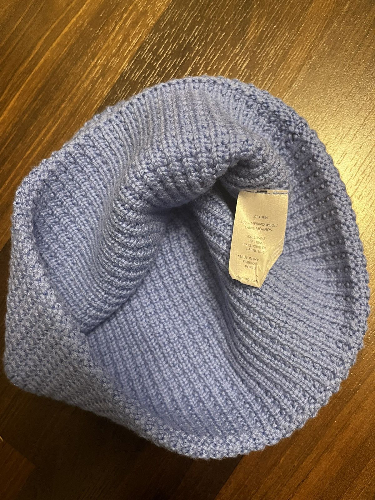 Reigning Champ Merino Wool Waffle Knit Beanie Size ONE SIZE - 4 Thumbnail