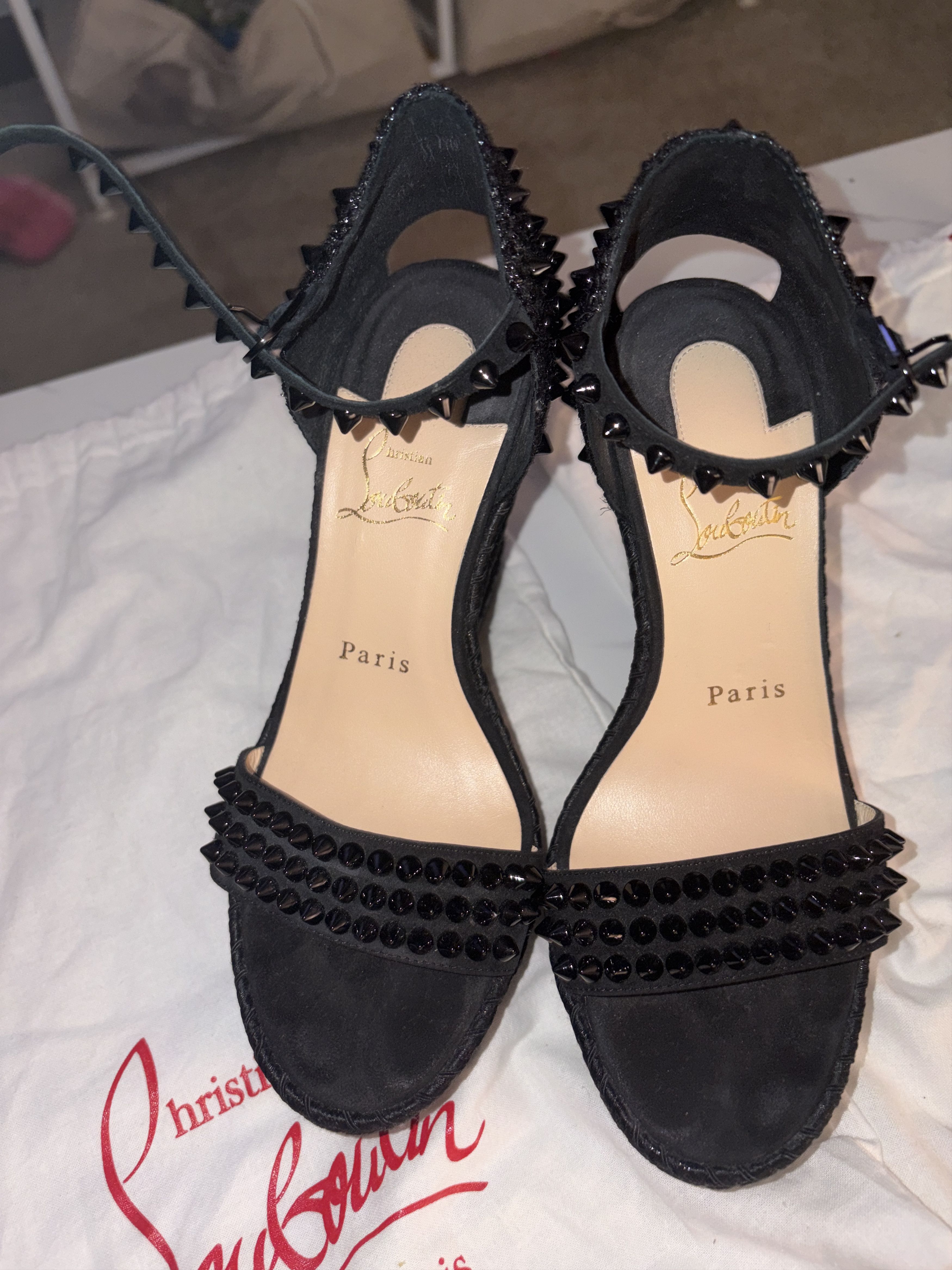 Christian Louboutin Authentic Christian Louboutin spiked wedge Size US 6 / IT 36 - 2 Thumbnail