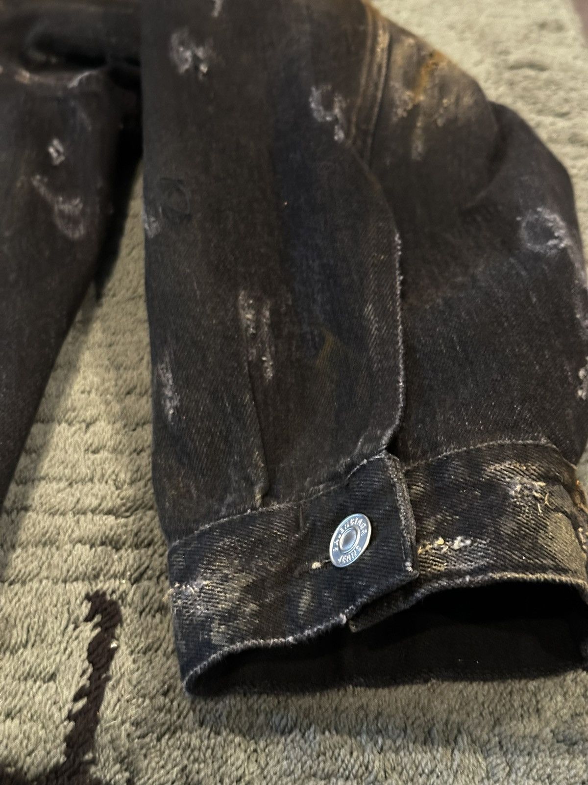 Balenciaga Balenciaga “Mud Show” Thrashed Oversized Black Denim jacket Size US XL / EU 56 / 4 - 7 Thumbnail