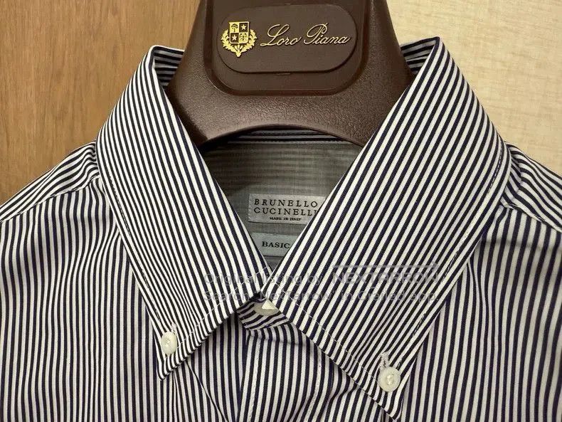 Brunello Cucinelli Brunello Cucinelli Men's Cotton Shirt. Size US M / EU 48-50 / 2 - 4 Thumbnail