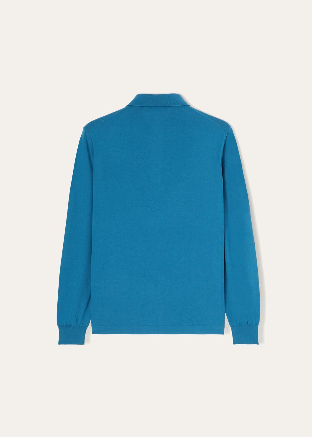 Loro Piana o1loc1c1224 Long-Sleeved Polo Shirt in Blue Size US S / EU 44-46 / 1 - 2 Thumbnail
