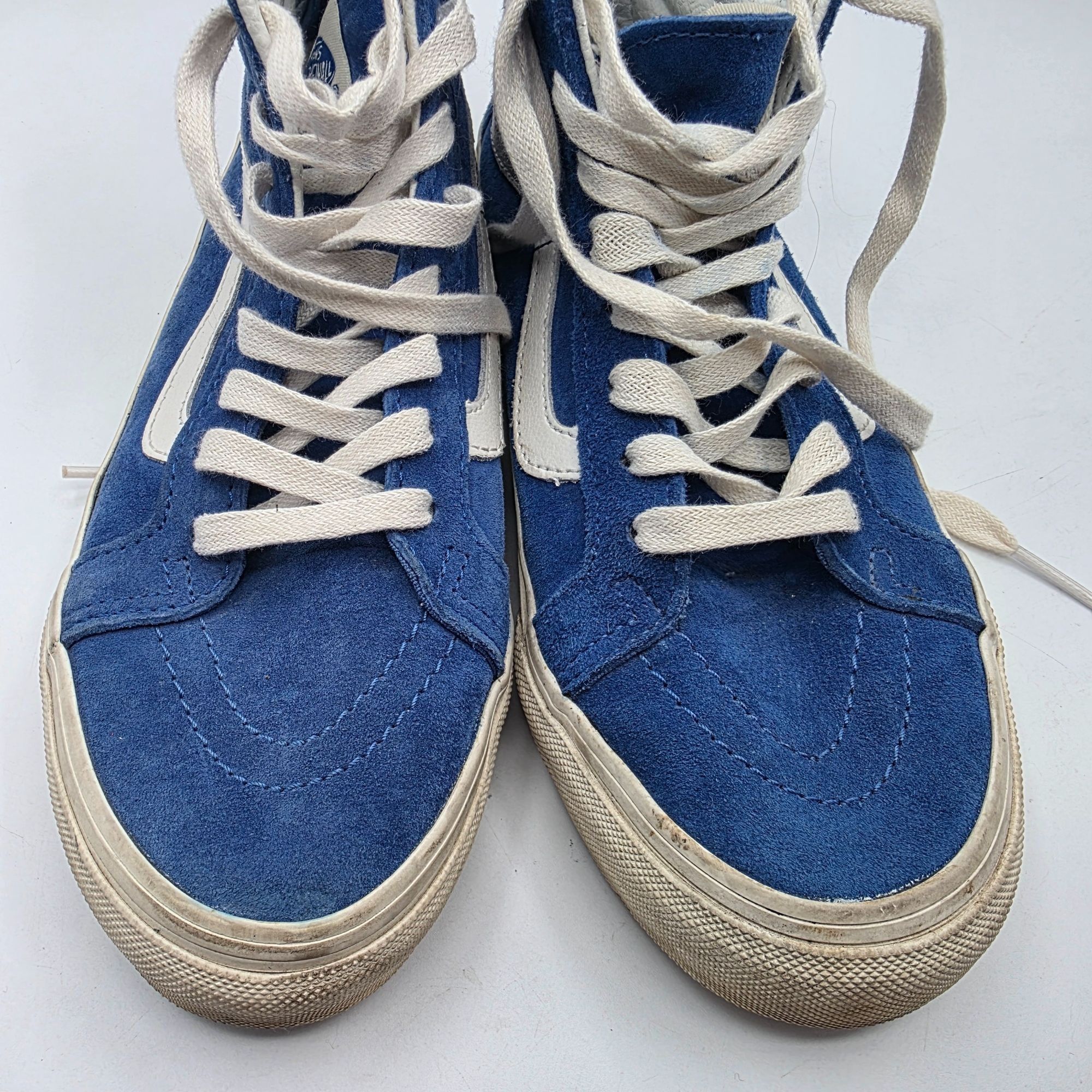 Vans Vans Sk8-Hi Mens 5.5 Blue White Hi Top Skateboarding Shoes S Size US 5.5 / EU 38 - 11 Thumbnail