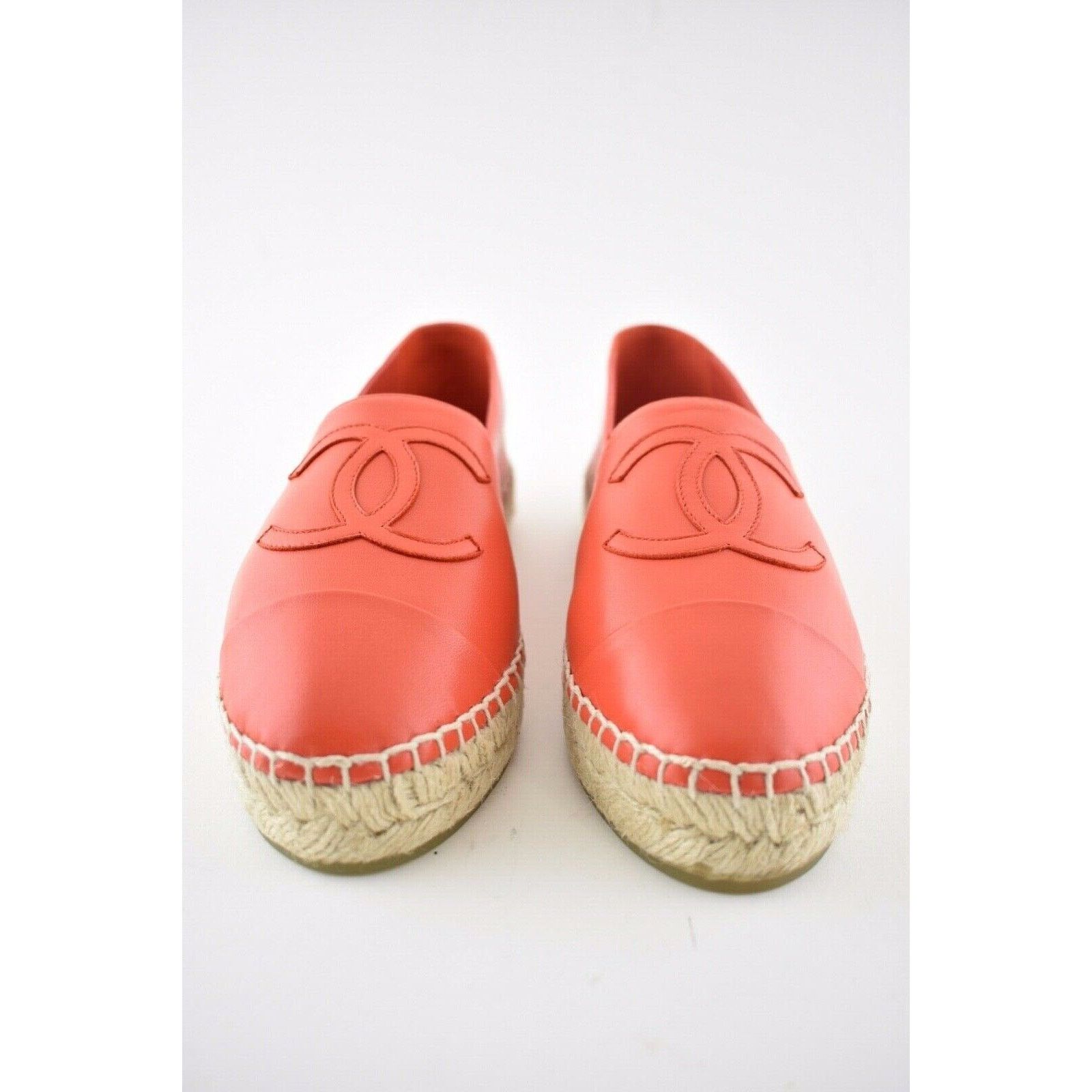 Chanel 19C Lambskin CC Logo Double Sole Espadrille Ballet Flat 35 Size US 5 / IT 35 - 6 Thumbnail