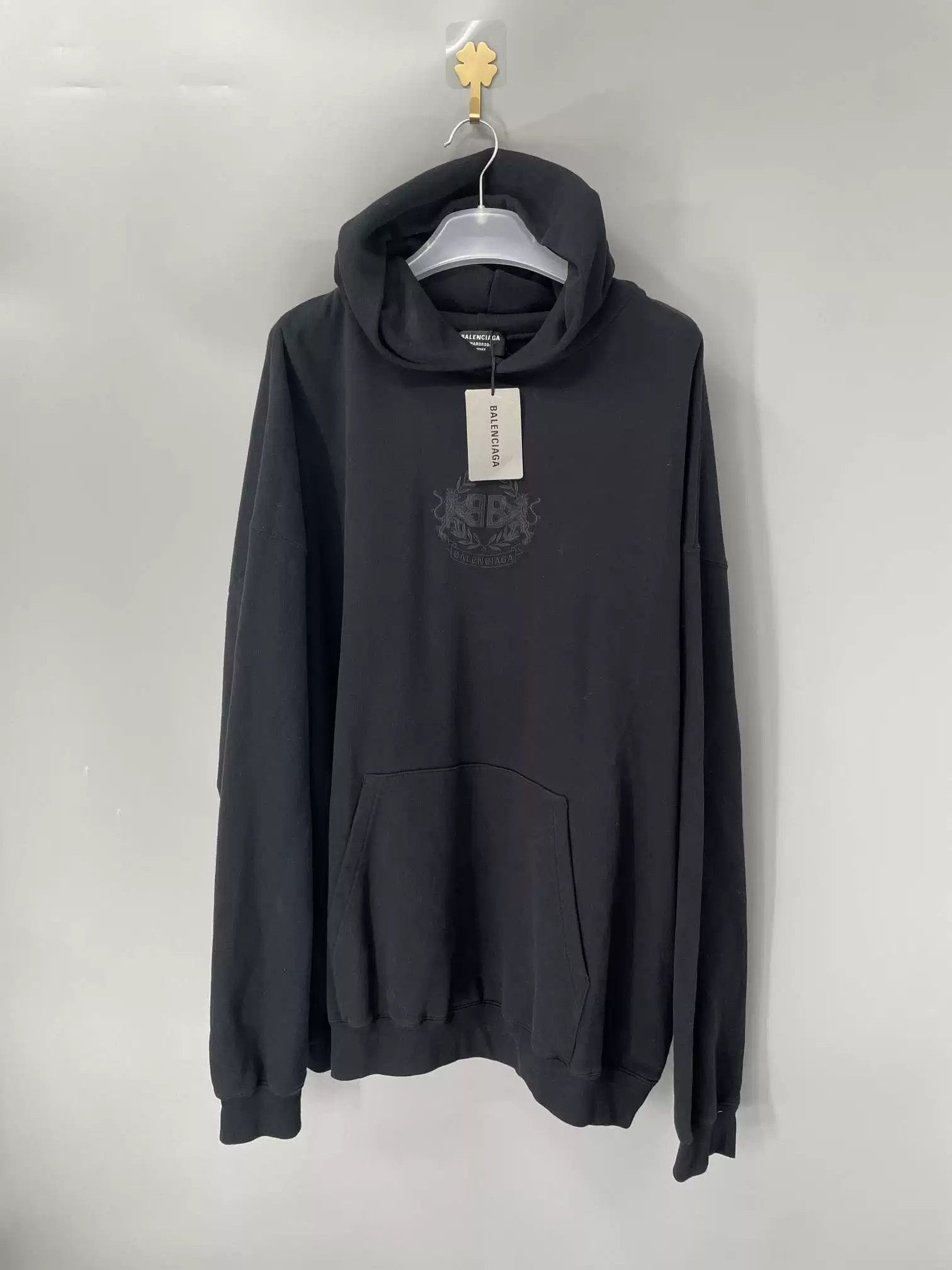 Balenciaga Balenciaga Double B Wheat Ear Hoodie Size US S / EU 44-46 / 1 - 1 Thumbnail