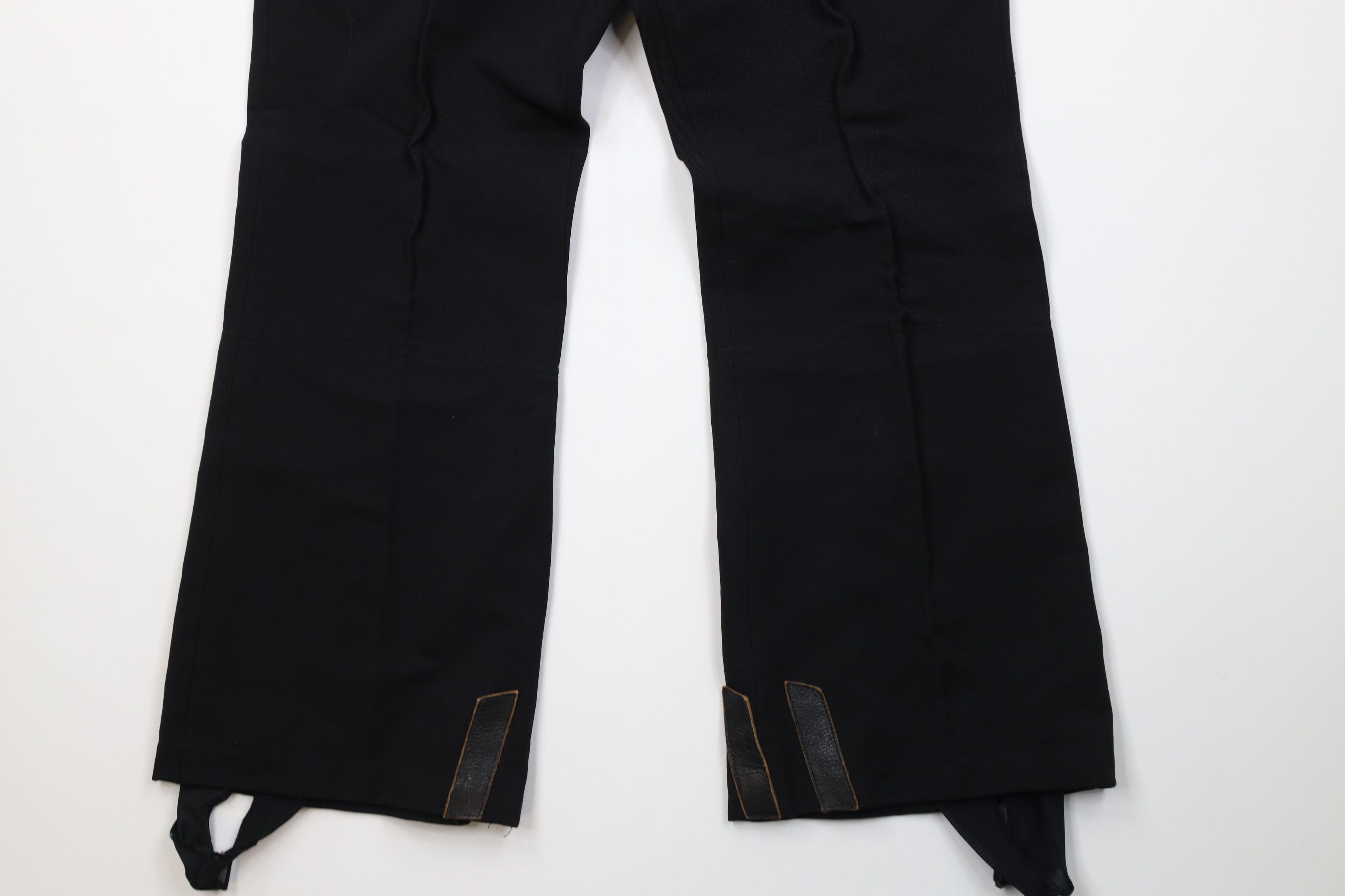 Vintage Vintage 70s Blend Knit Stirrup Ski Pants Black West Germany Size 36" / US 14 / IT 50 - 4 Thumbnail