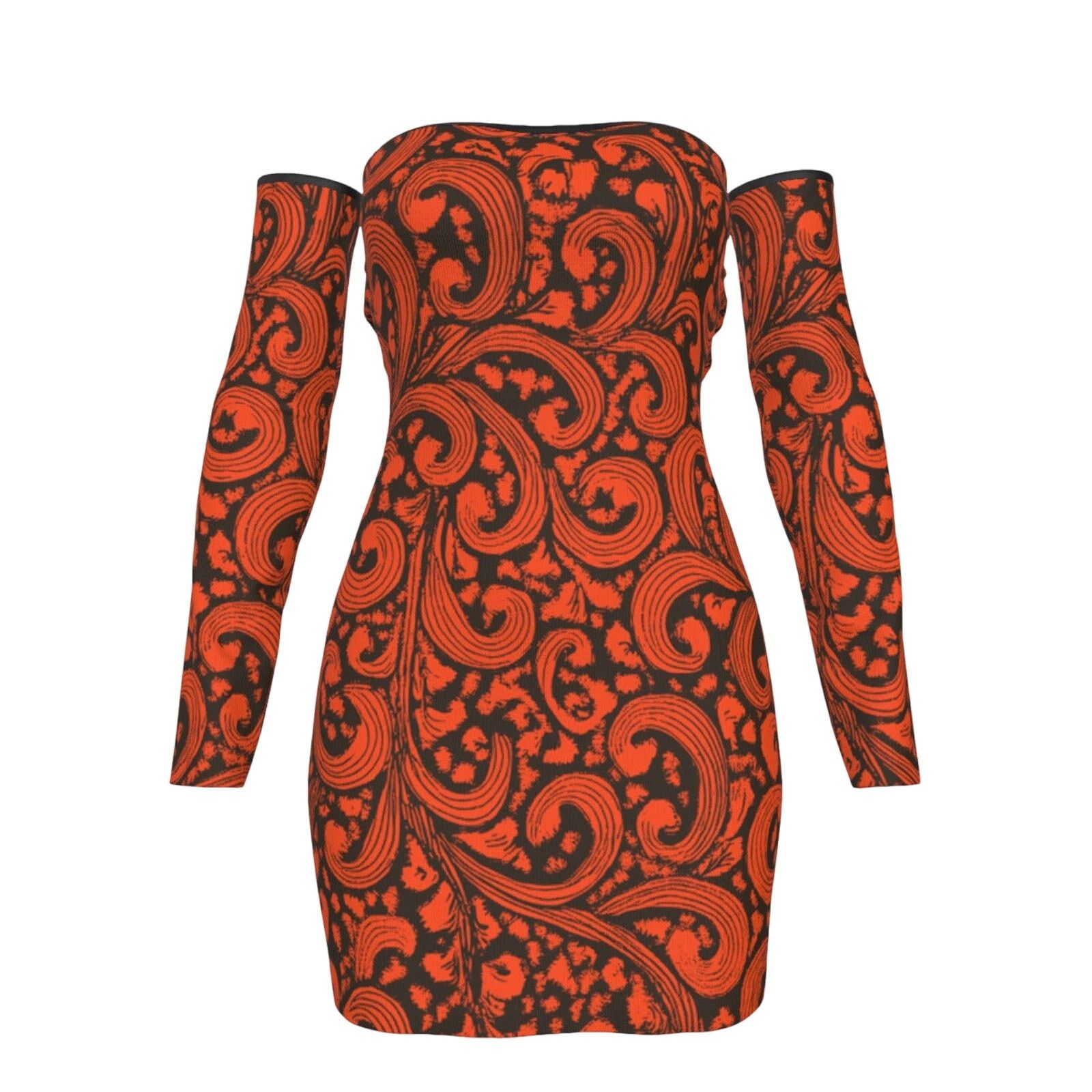 Other FullbreedCustom Print Women's shoulder Back Lace-up Dress Size M / US 6-8 / IT 42-44 - 1 Thumbnail