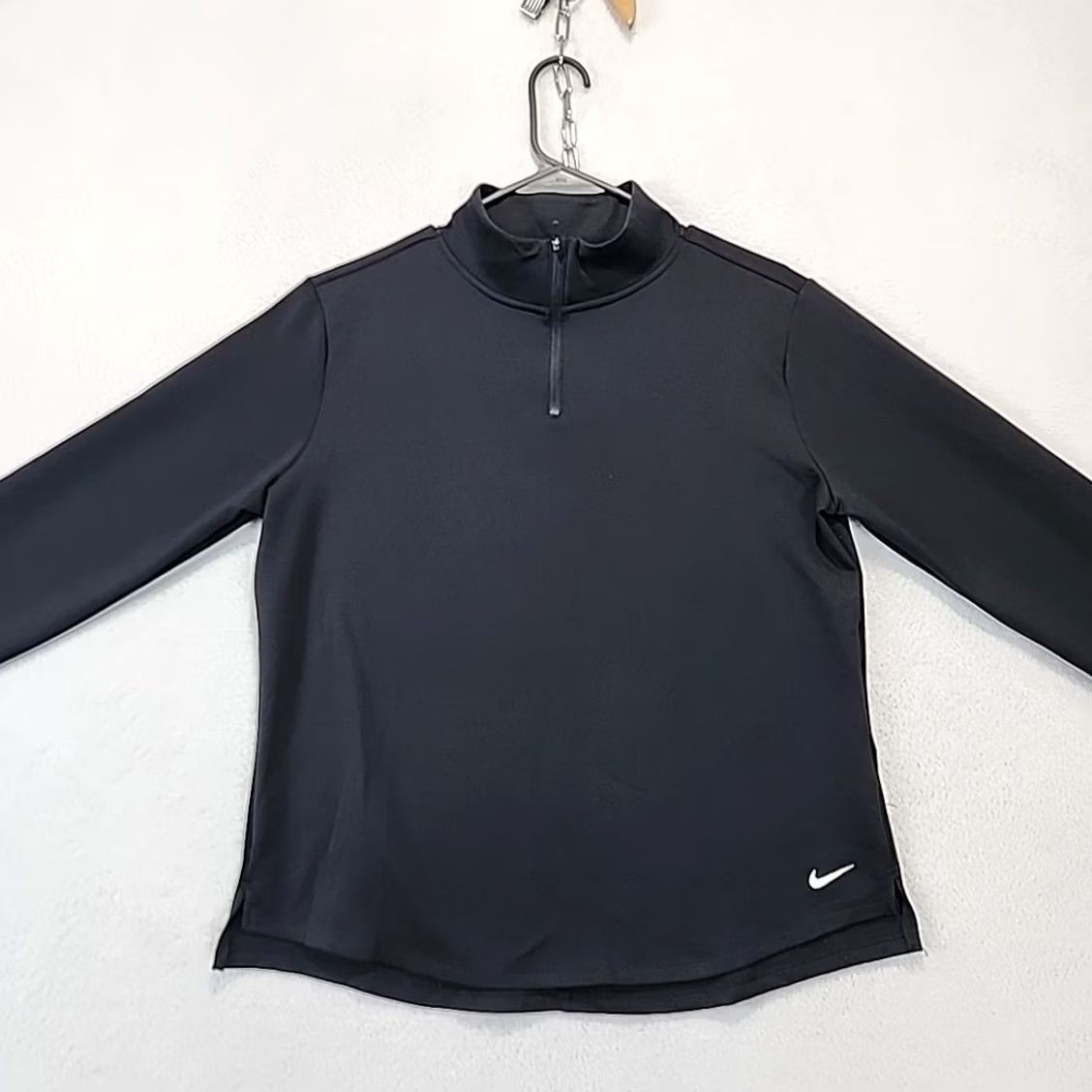 Nike Nike Therma-FIT 1/4 Zip Running Jacket Nike Pullover Women's L Black Athleisure Jacket Long Sleeve Regular Fit 1/4 Zip Black Womens Size L / US 10 / IT 46 - 3 Thumbnail
