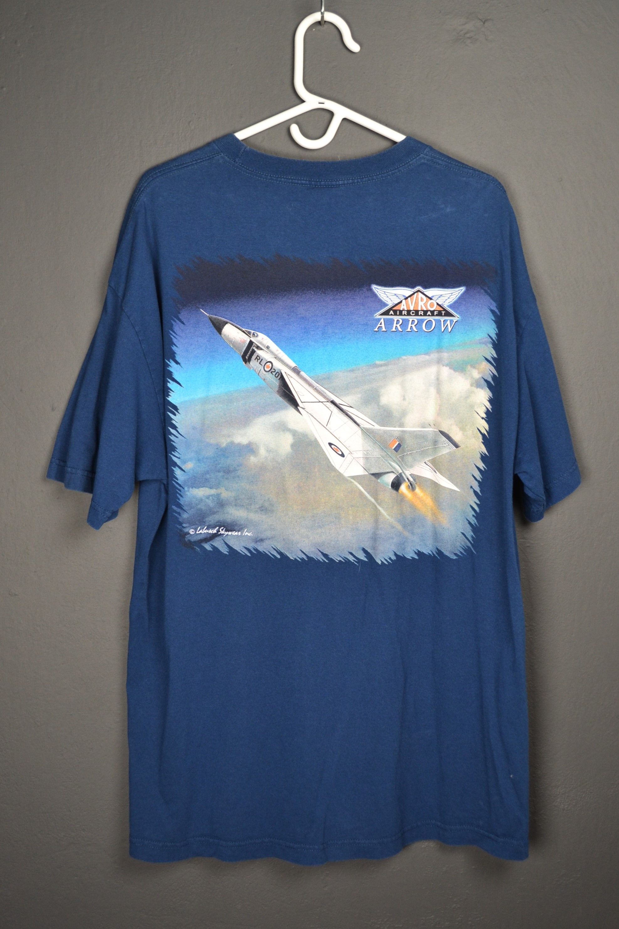 Vintage 2000s Avro Aircraft Arrow Super Sonic Jet t-shirt XL Size US XL / EU 56 / 4 - 2 Thumbnail