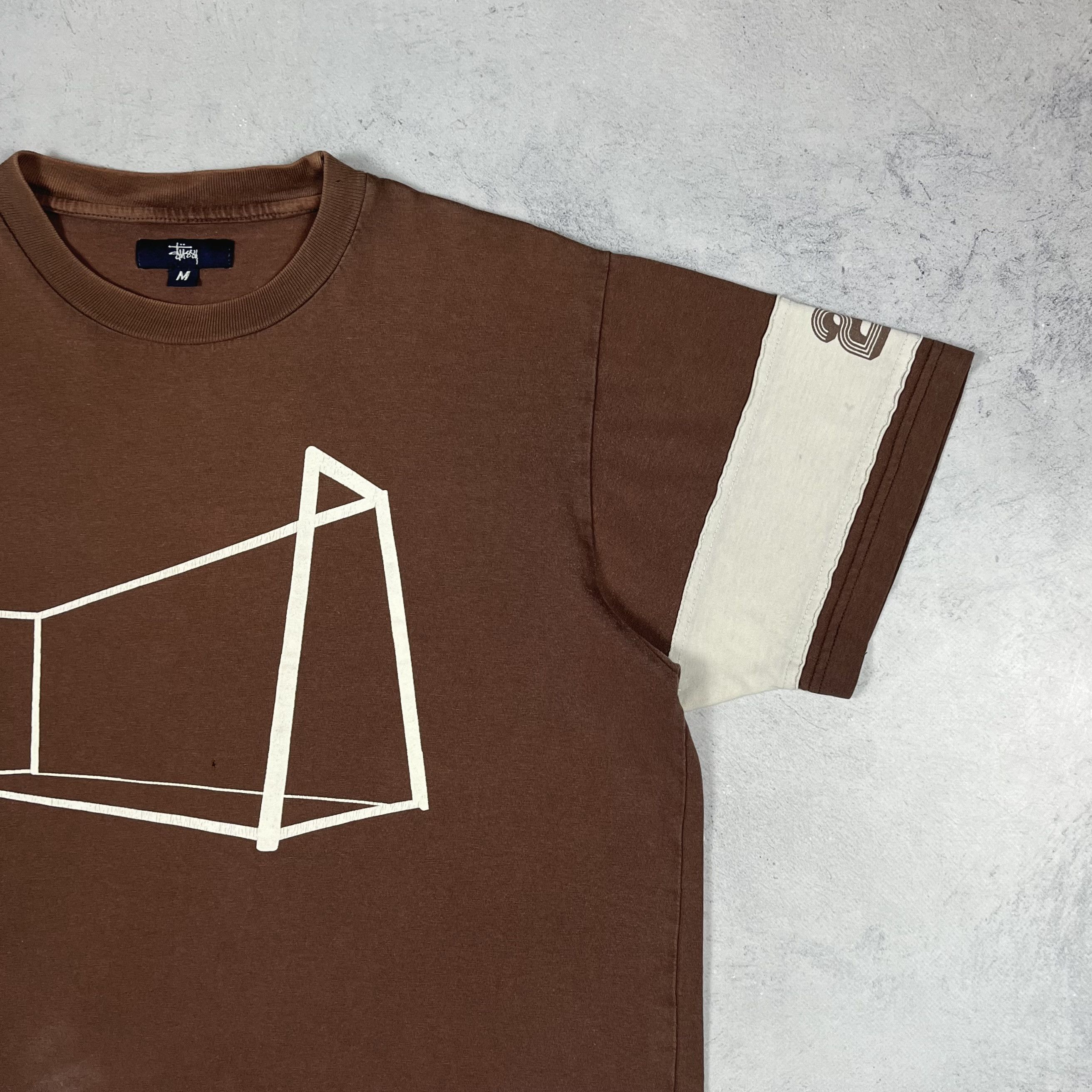 Stussy Vintage Stussy 24 Big Logo Rare Brown T Shirt 90’s Size US M / EU 48-50 / 2 - 3 Thumbnail