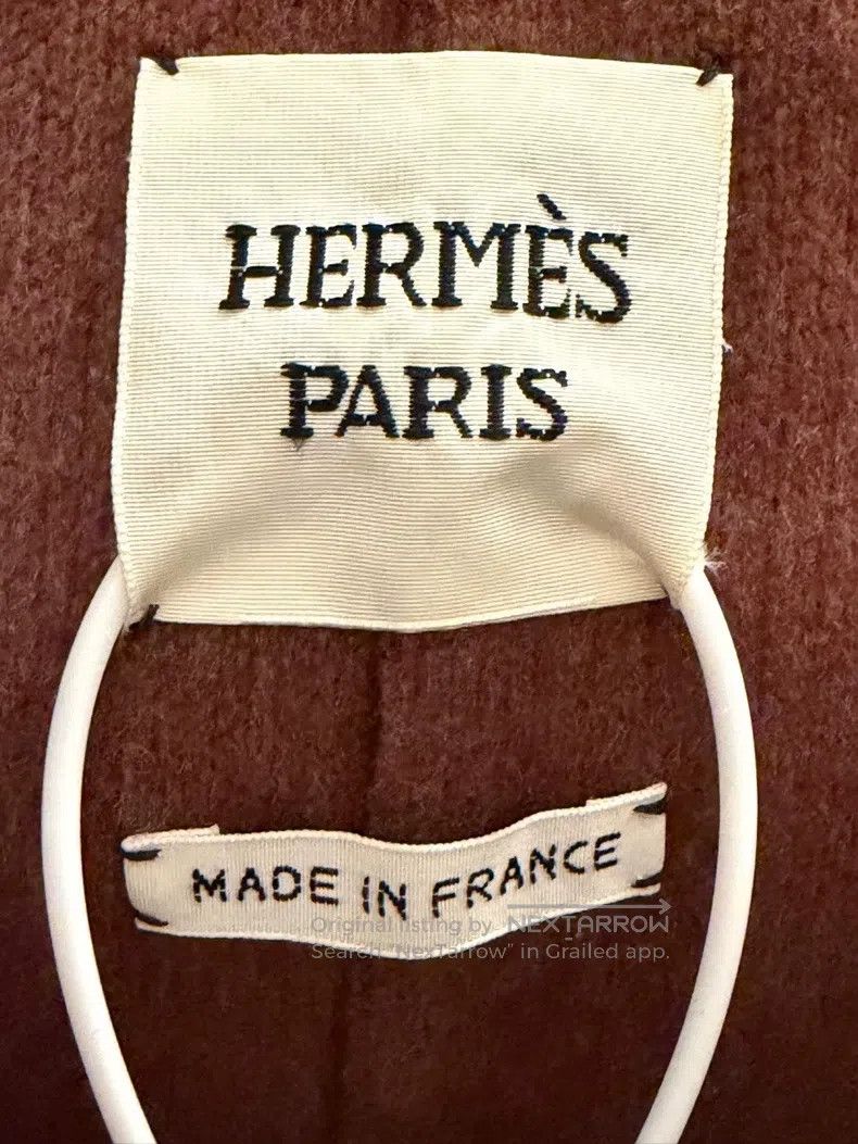 Hermes Hermes Burgundy Cashmere Jacket Size XS / US 0-2 / IT 36-38 - 3 Thumbnail