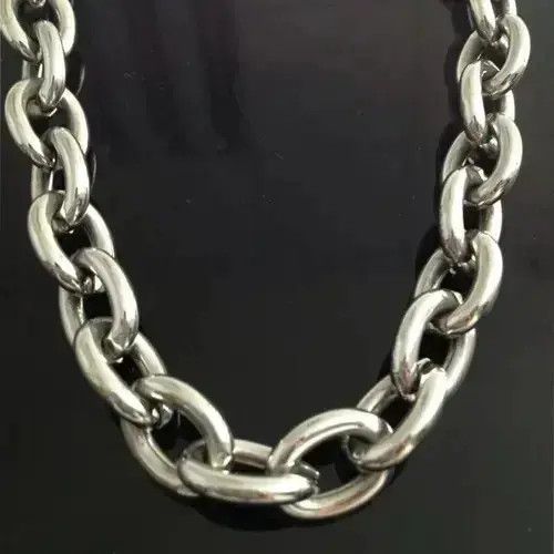 Jewelry Big O Chain Necklace in Silver, Men's