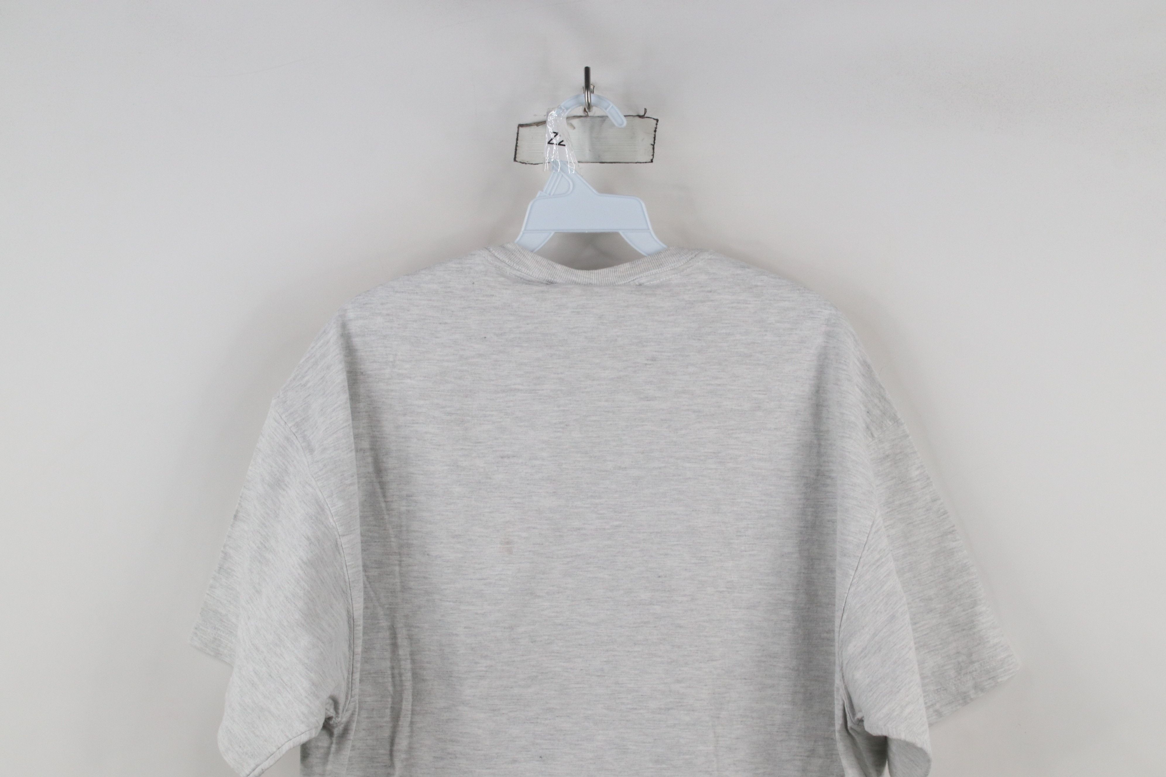 Vintage Vintage 90s Streetwear Heavyweight T-Shirt Heather Gray Size US L / EU 52-54 / 3 - 11 Thumbnail