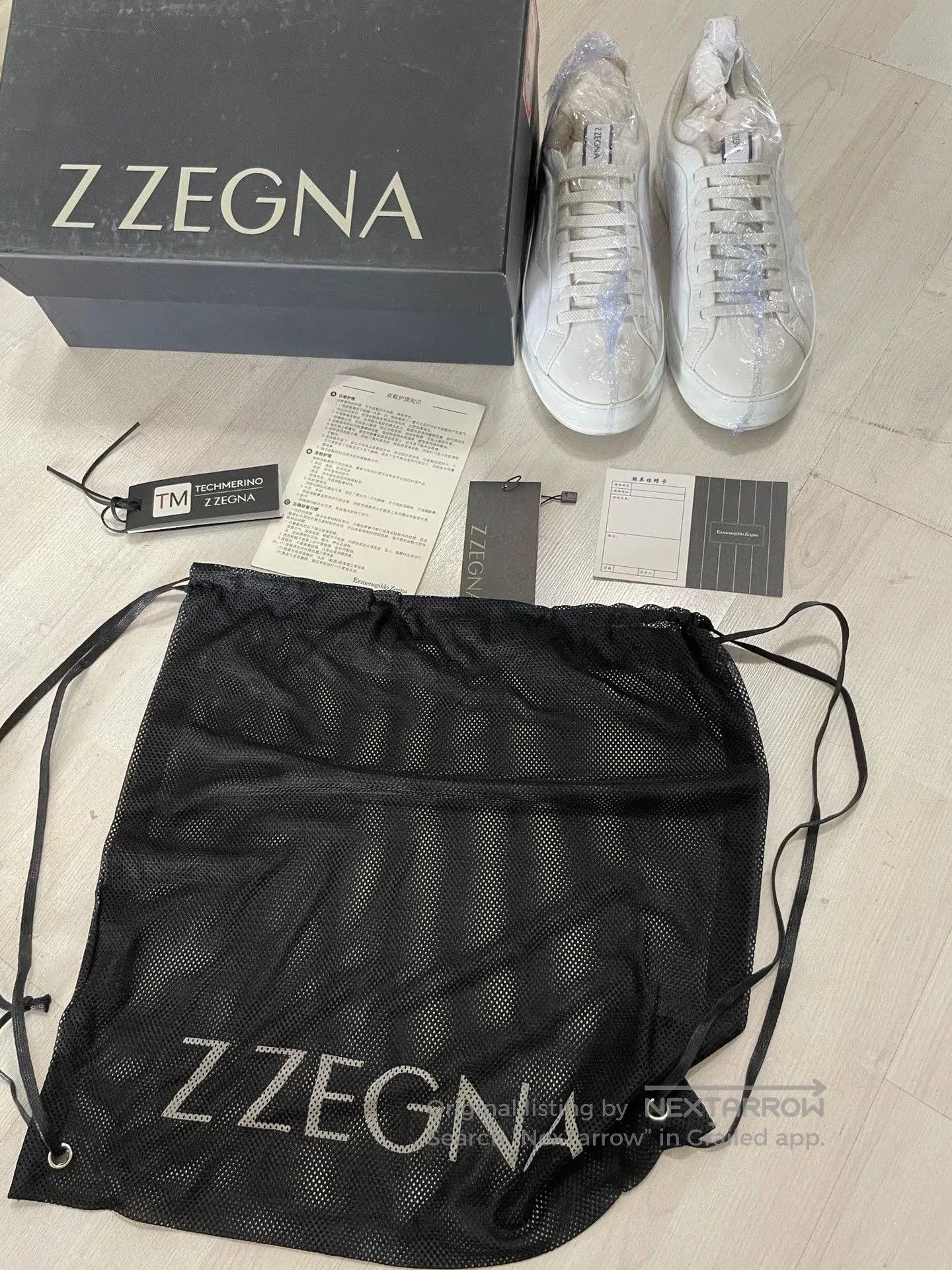 Ermenegildo Zegna Ermenegildo Zegna Classic White Sneakers. Size US 7.5 / EU 40-41 - 1 Thumbnail