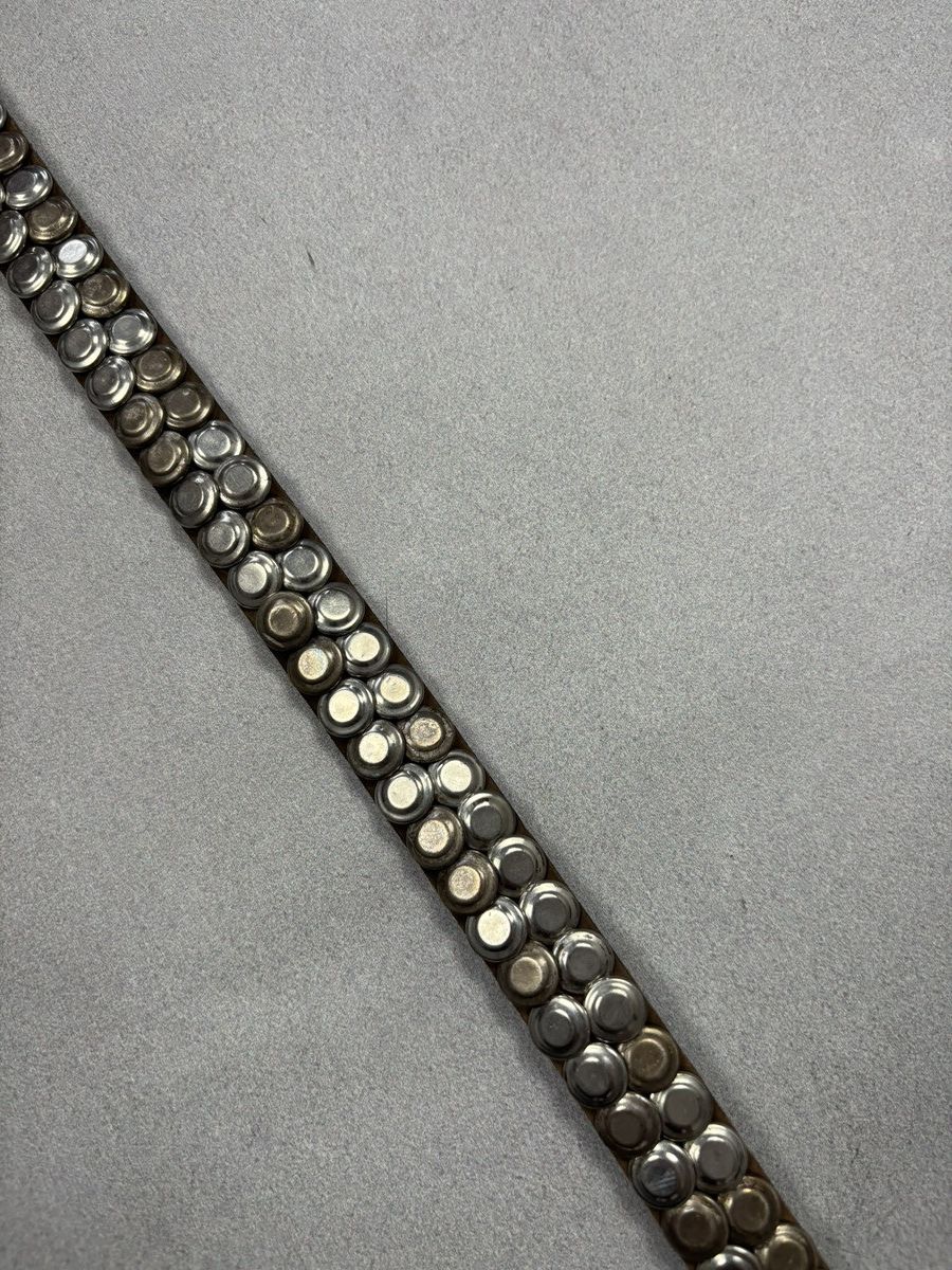 Vintage Vintage Leather Belt Style Metal Parts Rhinestones Style Wit Size ONE SIZE - 5 Thumbnail