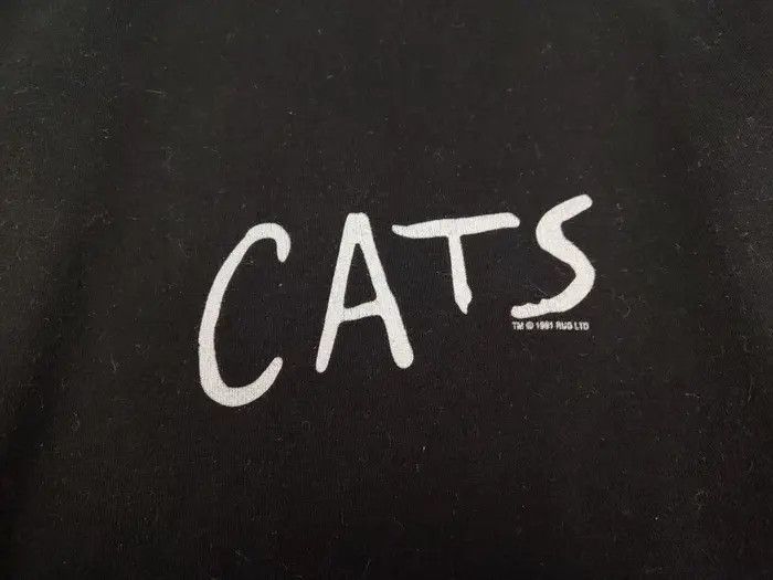 Vintage Vintage Eyes Cats Musical 1981 Black Basic T Shirt Size US XL / EU 56 / 4 - 6 Thumbnail