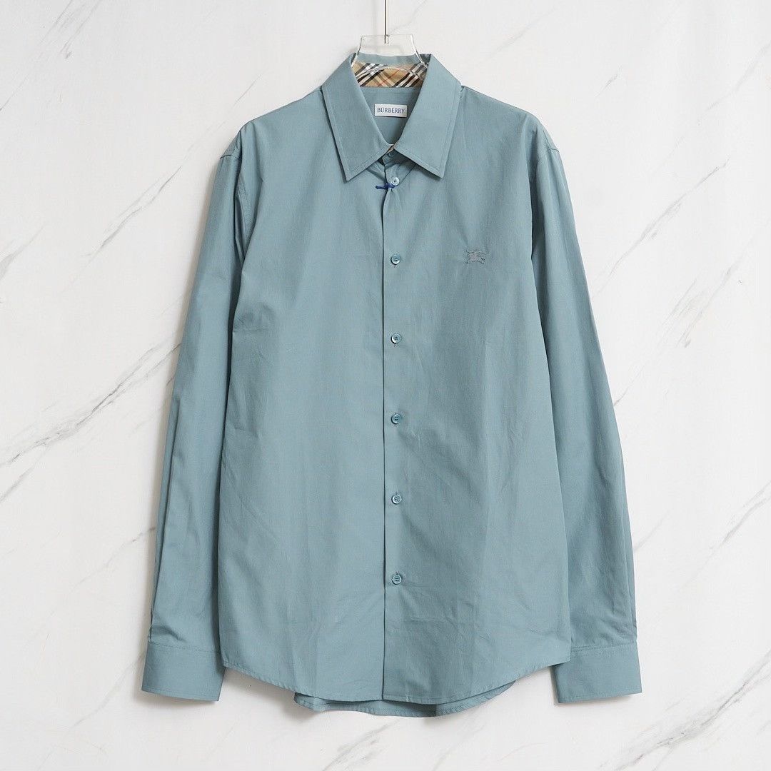 Burberry Burberry Men's Check Embroidered Shirt Size US M / EU 48-50 / 2 - 1 Thumbnail