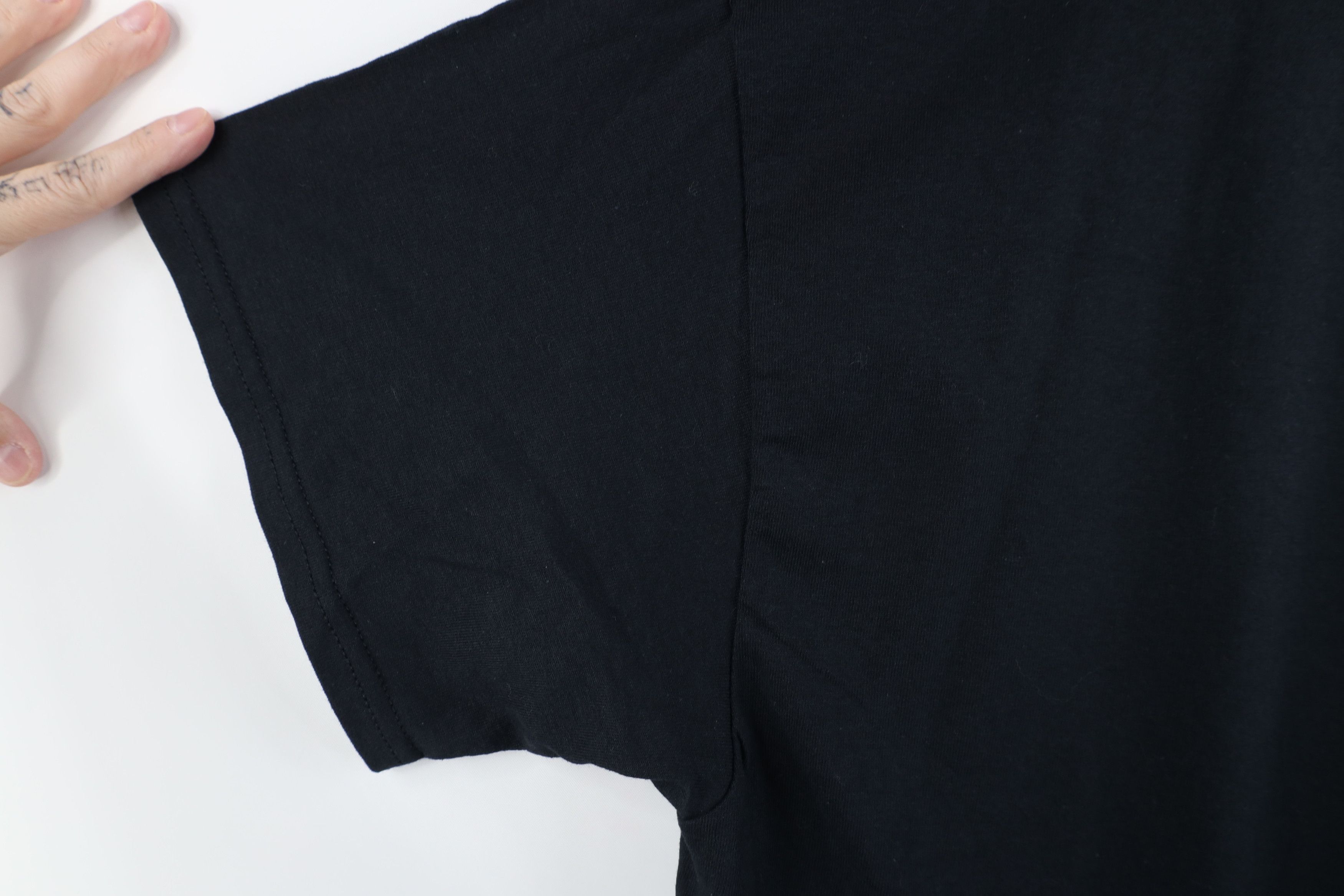 Vintage Deadstock Vintage Y2K Streetwear Heavy Cotton T-Shirt Black Size US XL / EU 56 / 4 - 6 Thumbnail