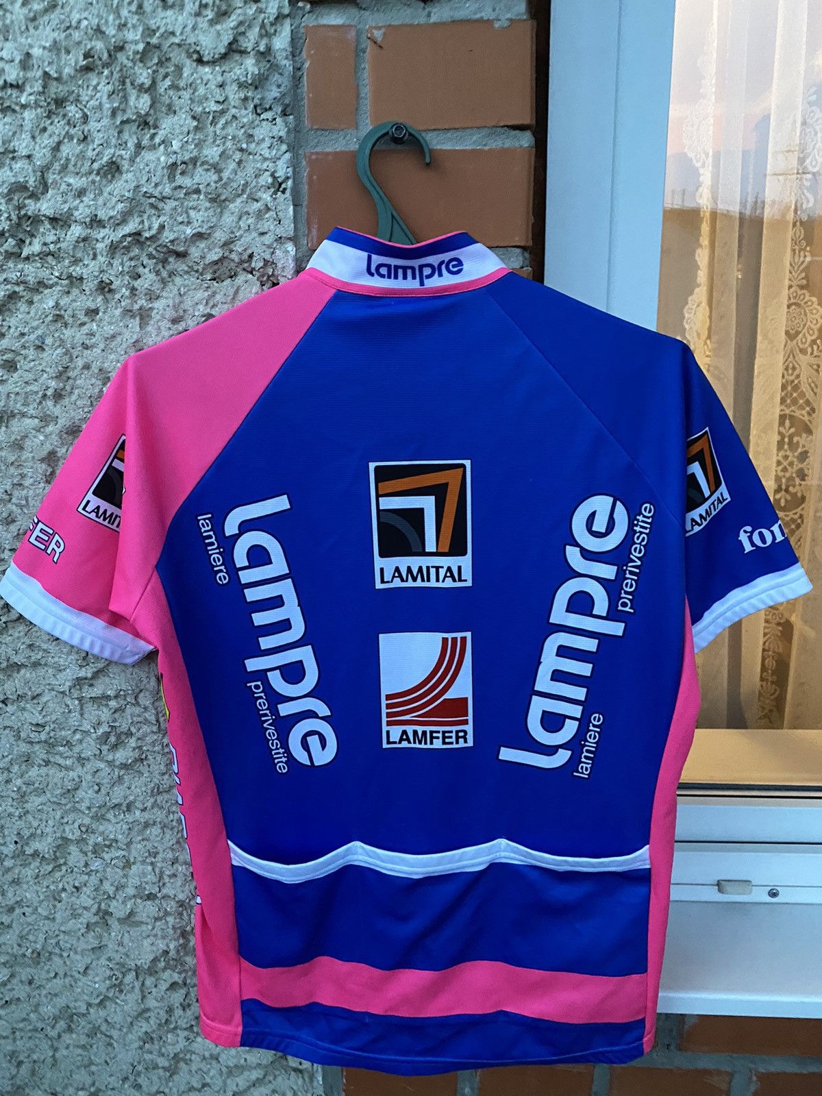 Bicycle Lampre Farnese Vini Kia Uci Pro Tour SMS Santini cycling Size US M / EU 48-50 / 2 - 3 Thumbnail