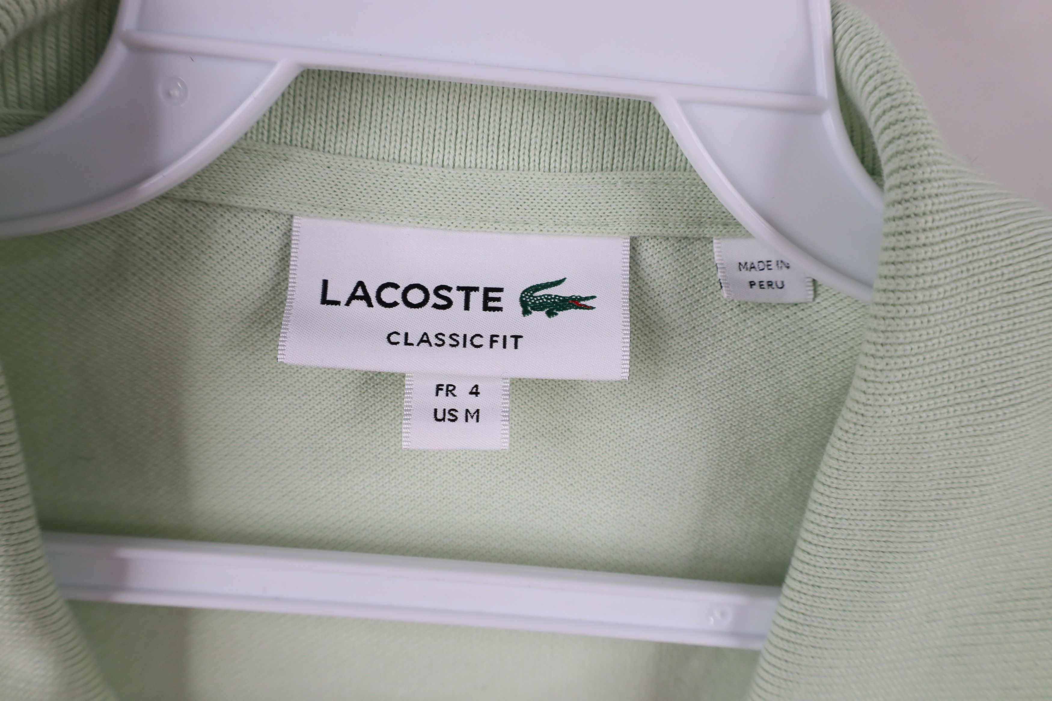 Lacoste × Vintage Lacoste Classic Fit Croc Logo Pique Cotton Polo Shirt Green Size US M / EU 48-50 / 2 - 6 Thumbnail