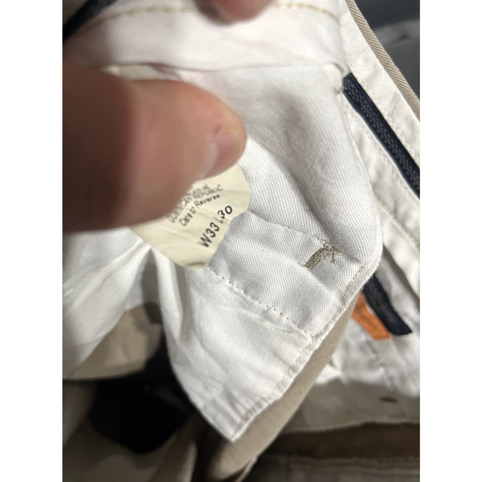 Dockers Dockers Men’s 33x30 Beige Pleated Individual Fit Dress Pants Stain Defender Mens Size US 33 - 6 Thumbnail