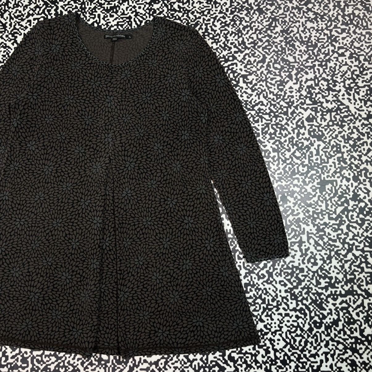 Gudrun Sjoden Vintage Y2K Gudrun Sjoden Floral Monogram Retro Luxury Dress Size L / US 10 / IT 46 - 3 Thumbnail