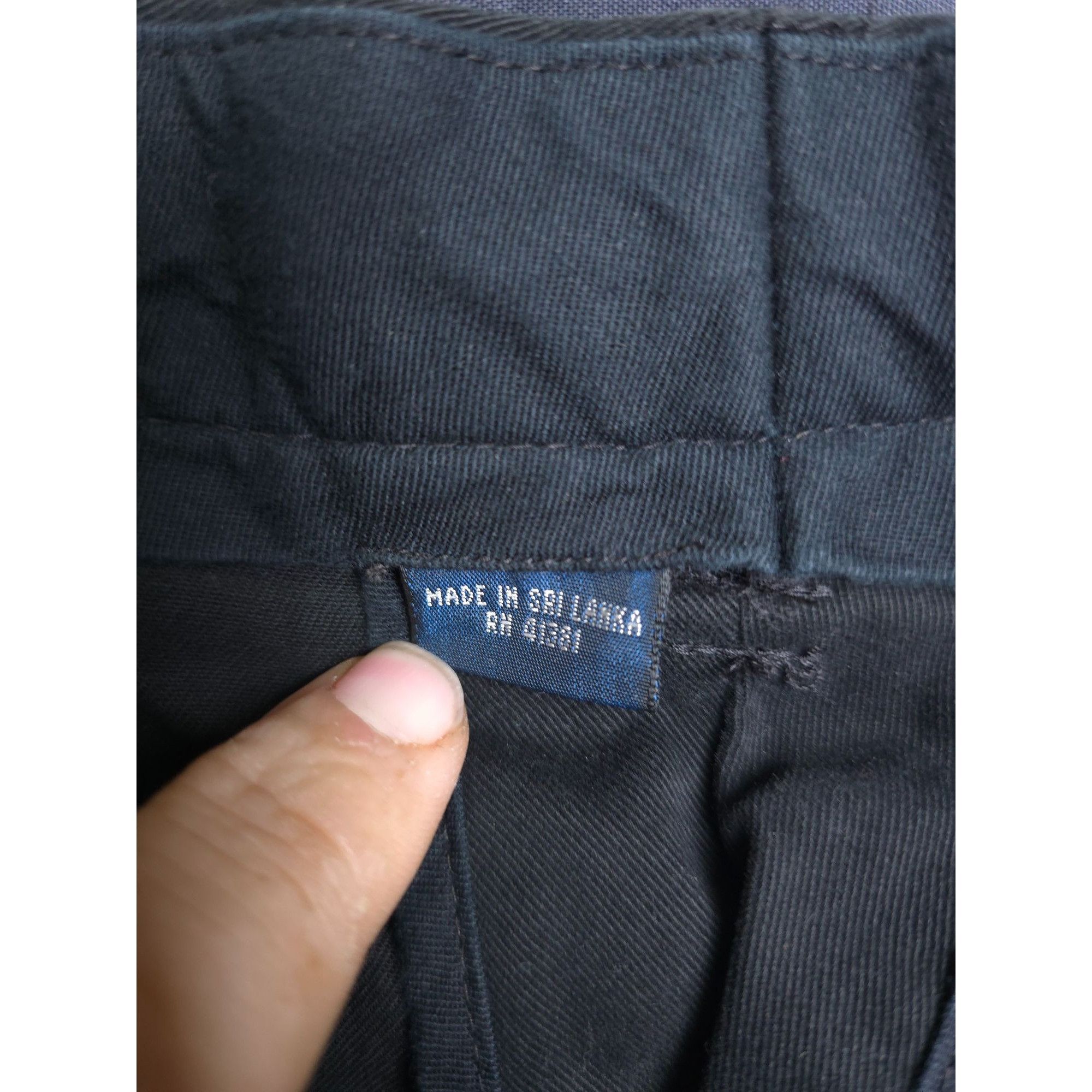 Polo Ralph Lauren Polo By Ralph Lauren Mens Black Cotton Pleated Chino Pants S Size 36R - 4 Thumbnail