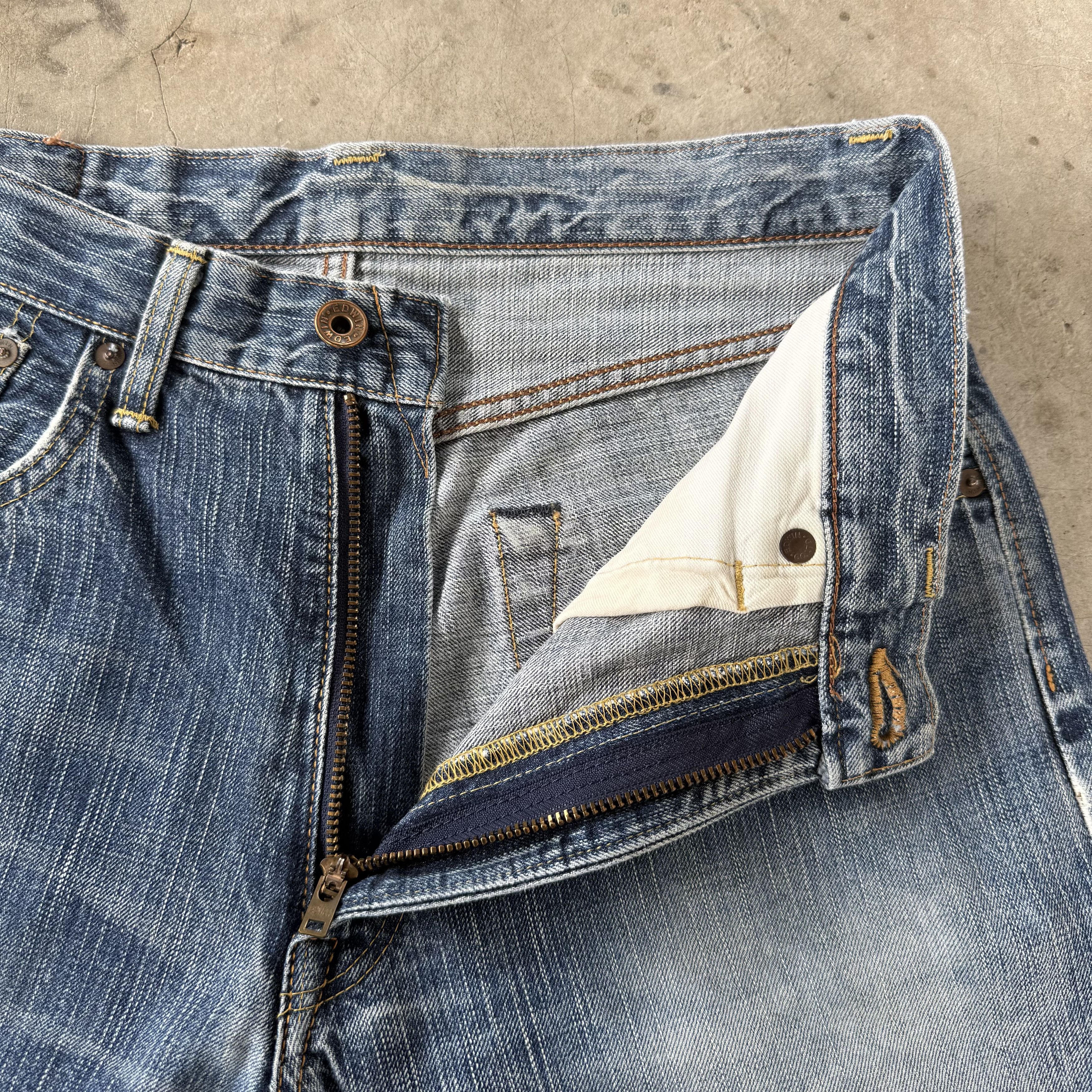 Edwin W31 Vintage Edwin Selvedge Ripped Denim Size US 31 - 7 Thumbnail